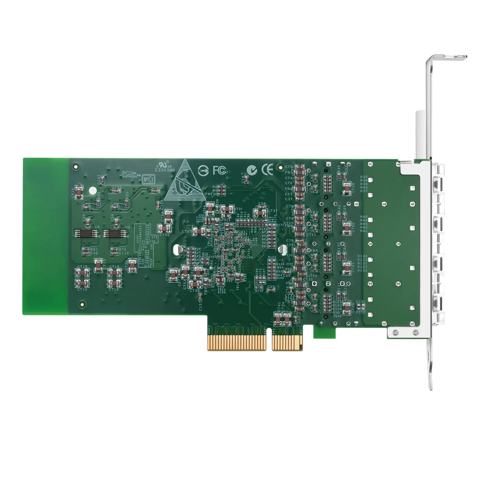 Intel I350-AM4 Based Ethernet Network Interface Card, 1G Quad-Port