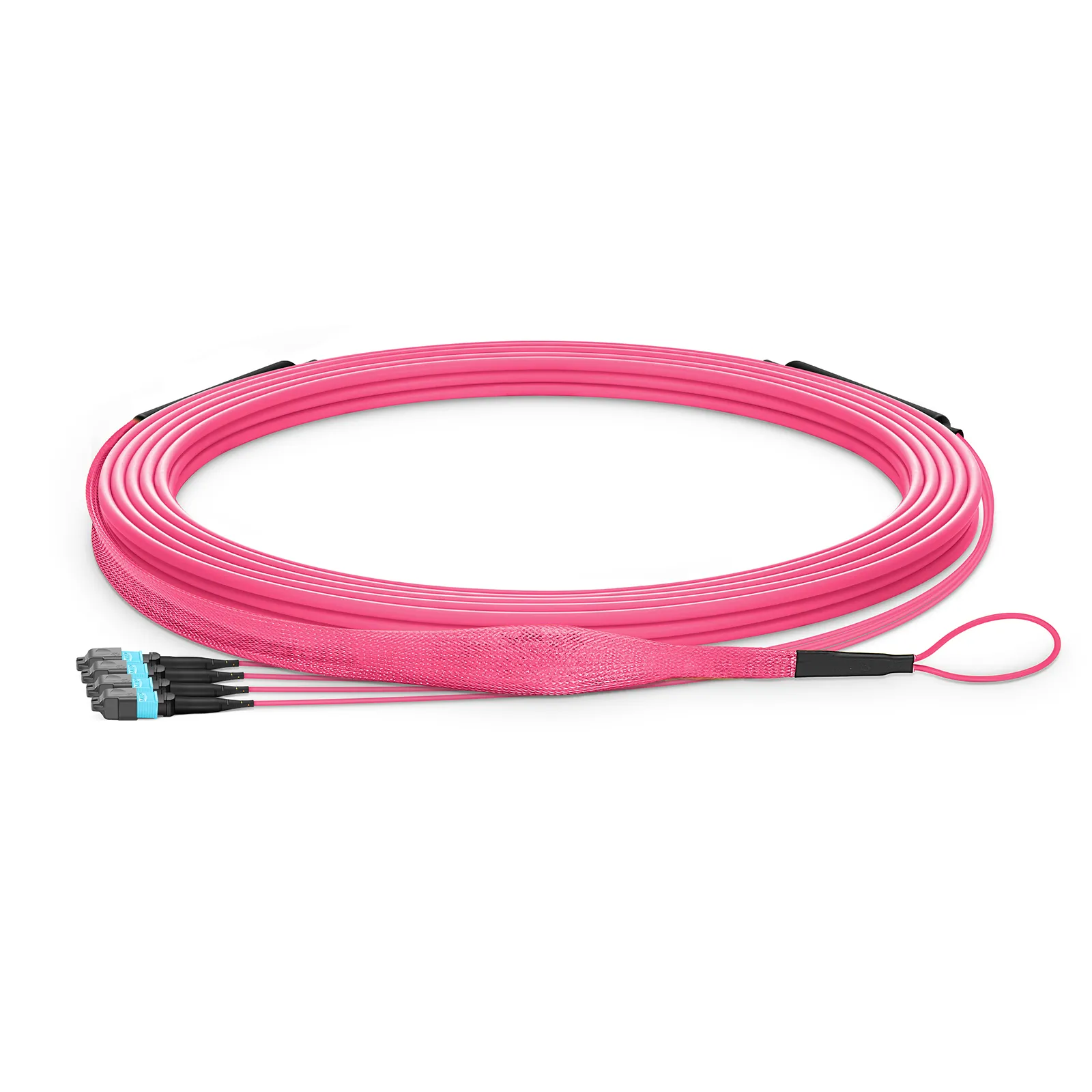 Customized MTP&reg;-12 Armored Trunk Cable, 12-144 Fibers, Multimode (OM4), 0.20dB Max, Double Jacket