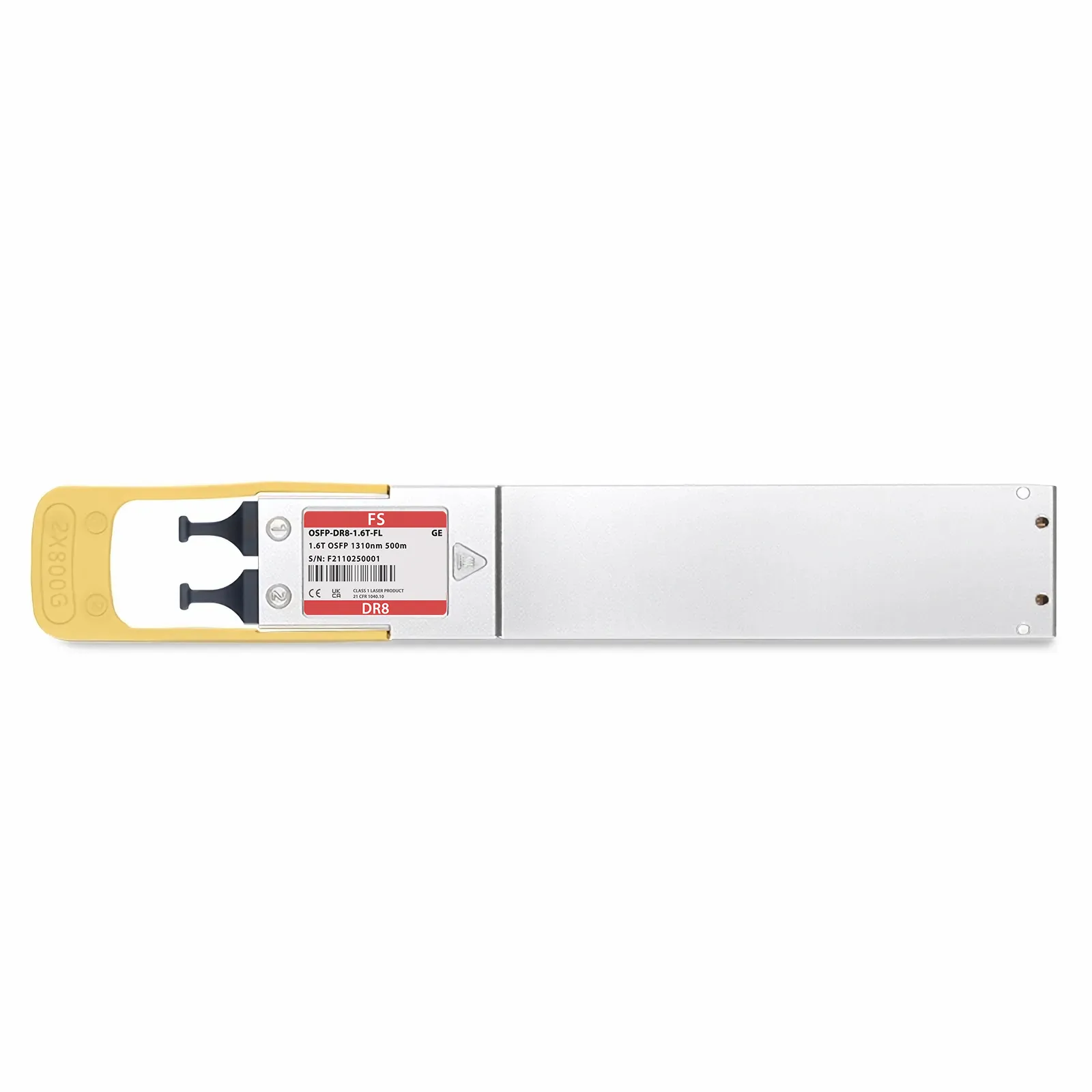 Generic Compatible 1.6T 2 x DR4/DR8 OSFP224 RHS/Flat Top 8 x 200G PAM4 1310nm 500m Dual MPO-12/APC SMF Transceiver Module
