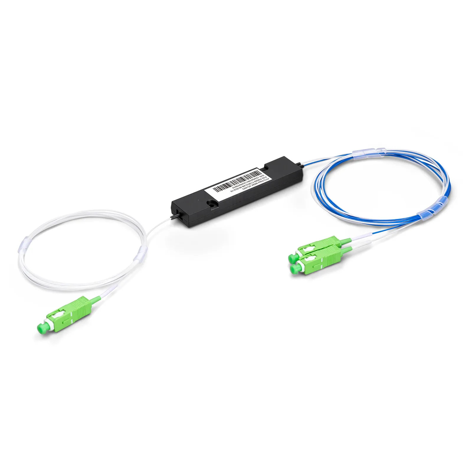 FWDM-T13R15-AB-90-SCA-15, T1310/R1550nm Filter Wavelength Division Multiplexer, ABS Module, SC/APC, 900&mu;m, 1.5m