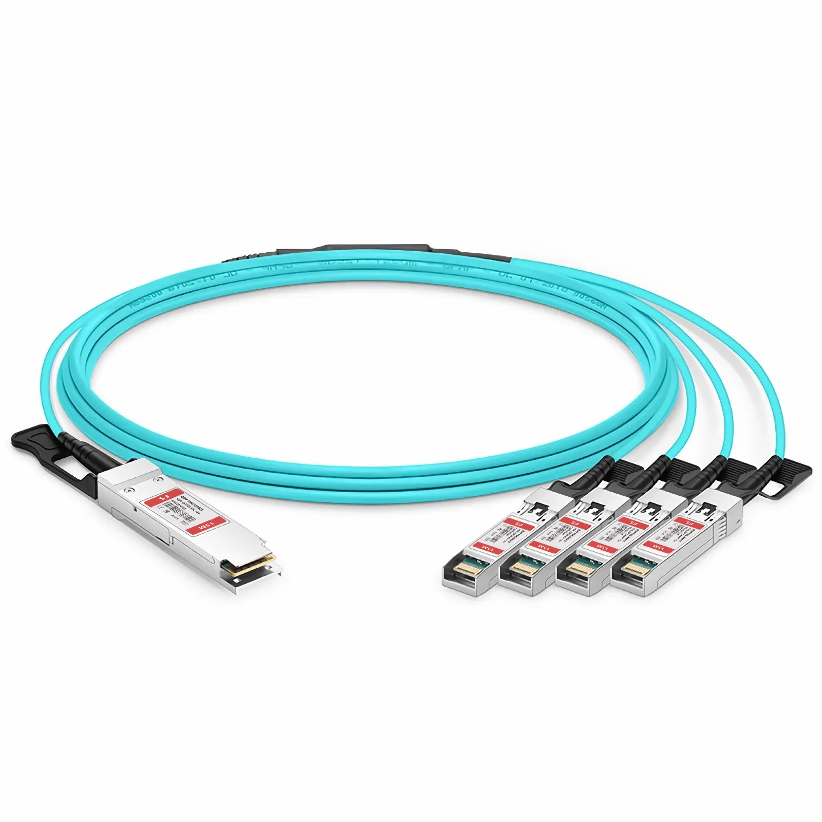 Customized 100G QSFP28 4 x 25G NRZ to 4 x 25G SFP28 NRZ Active Optical Breakout Cable