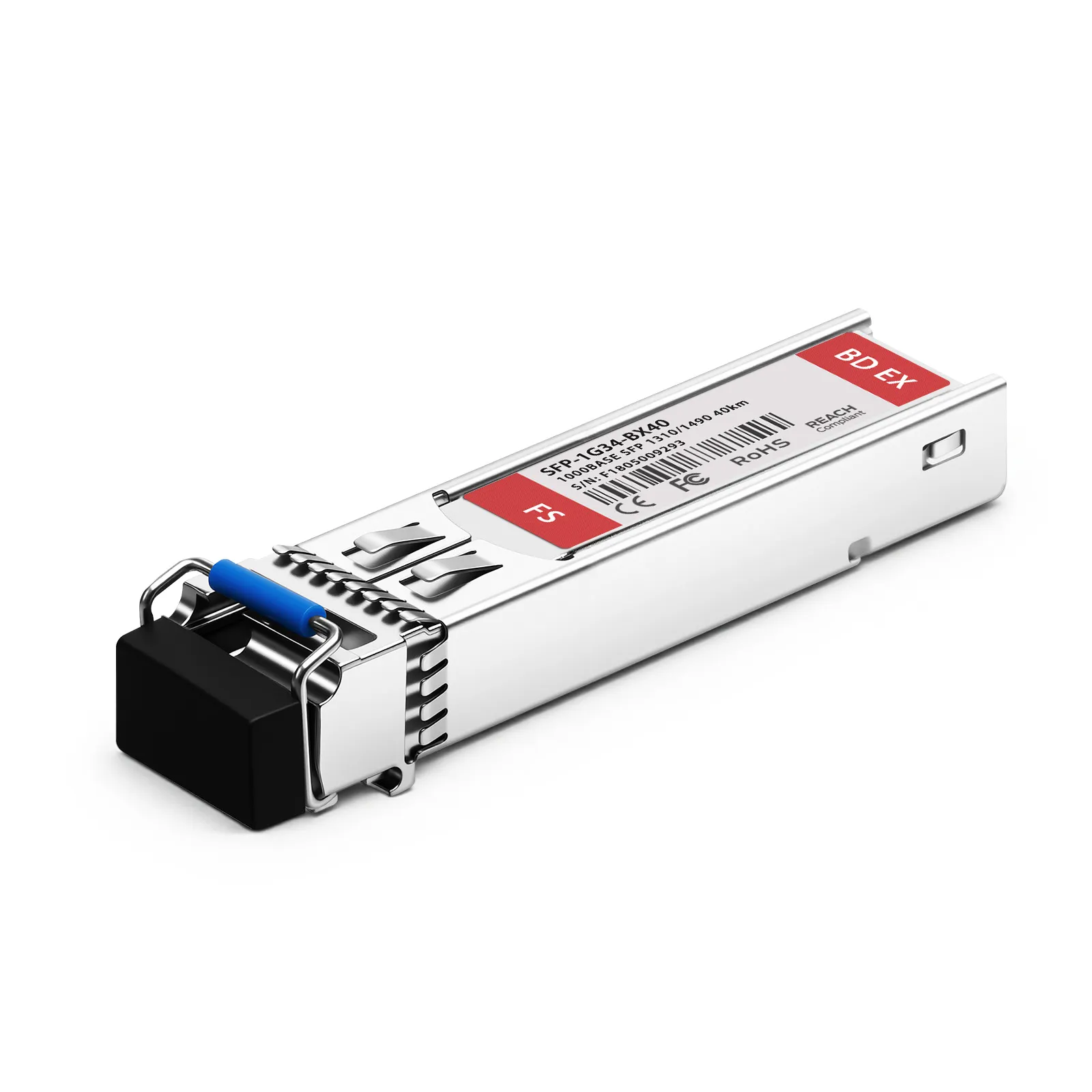 Customized 1000BASE-BX-U SFP BiDi 1310nm-TX/1490nm-RX 40km Simplex LC/SC SMF Transceiver Module