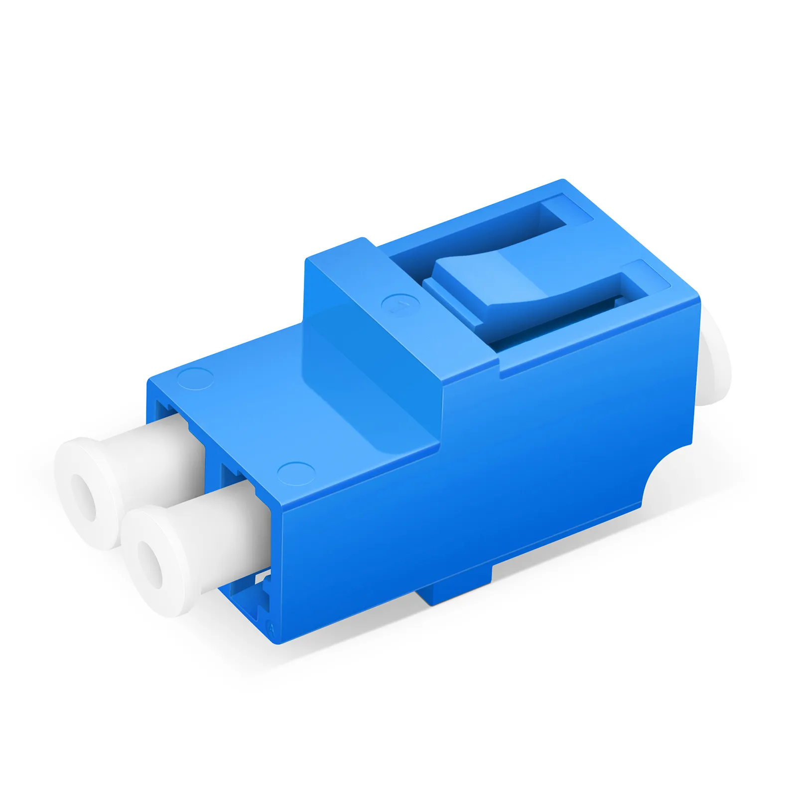 LC/UPC to LC/UPC Duplex OS2 Single Mode Fiber Optic Adapter/Coupler without Flange, 10Pcs/Pack
