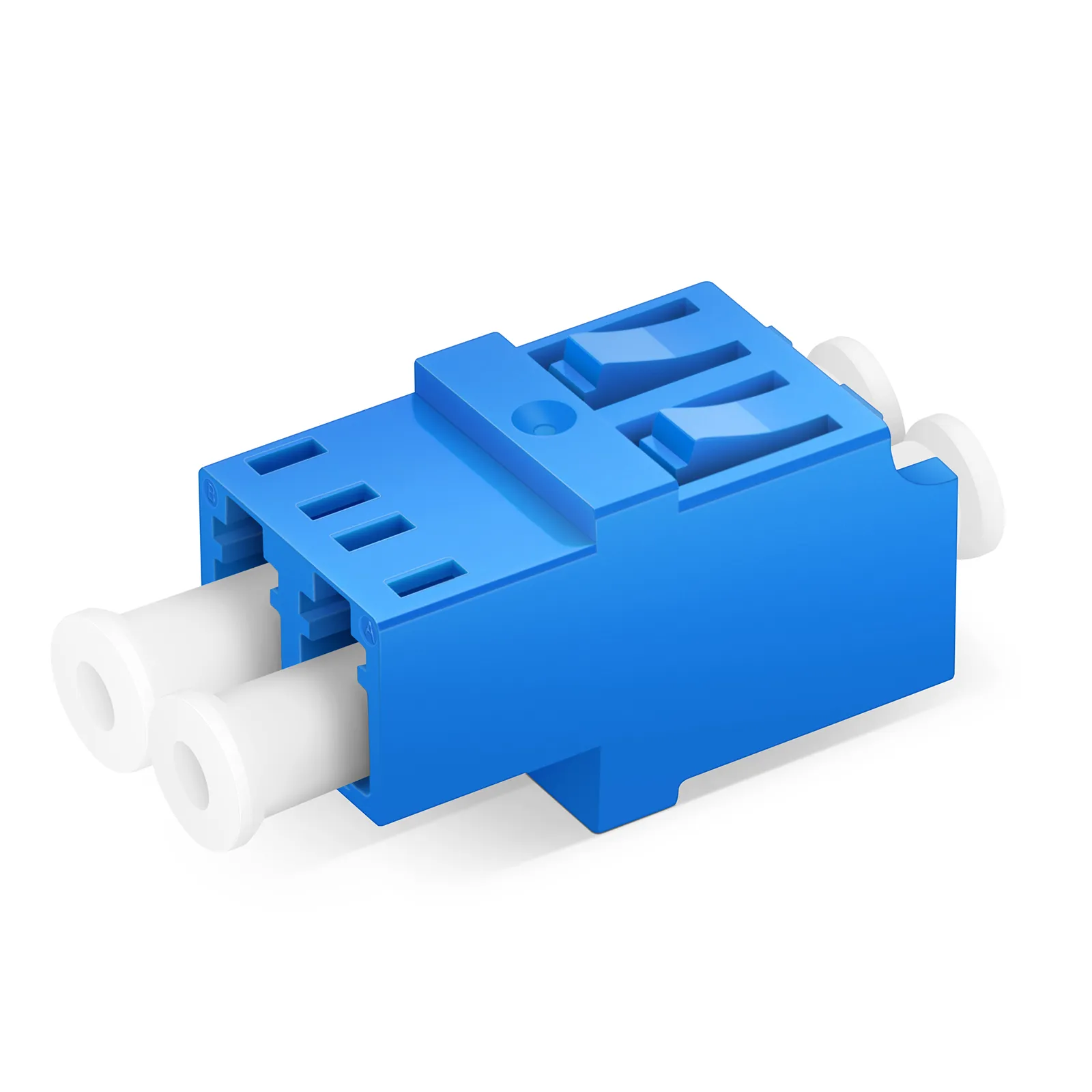 LC/UPC to LC/UPC Duplex OS2 Single Mode Fiber Optic Adapter/Coupler without Flange, 10Pcs/Pack