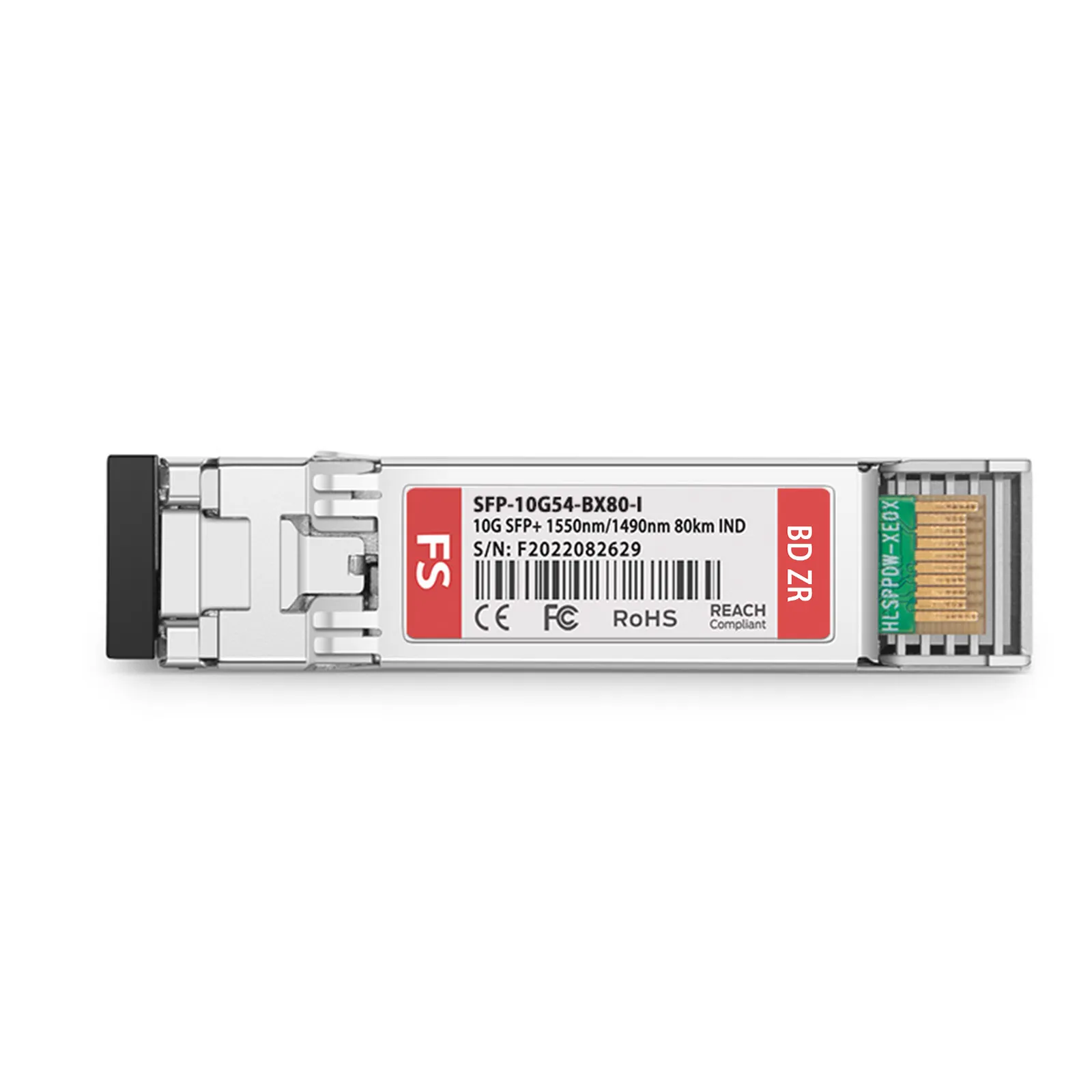 Customized SFP+ 10GBASE BiDi SFP+ 1550nm-TX/1490nm-RX 80km Simplex LC/UPC SMF Transceiver Module (Industrial)