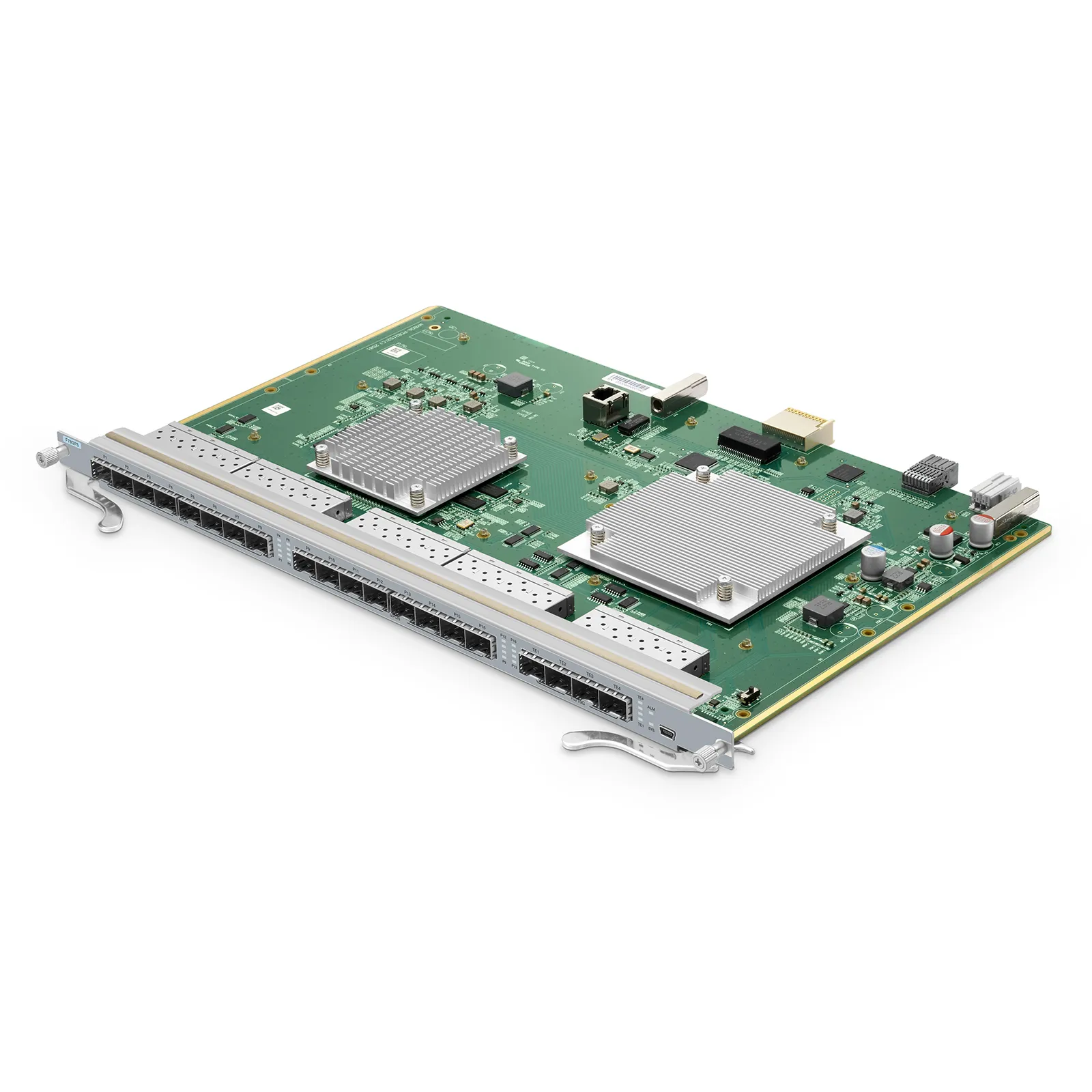 F78GPS, 16-Port GPON OLT Line Card with 16 x GPON, 4 x 10G SFP+ Ports, Broadcom Chip (Without Optical Modules)