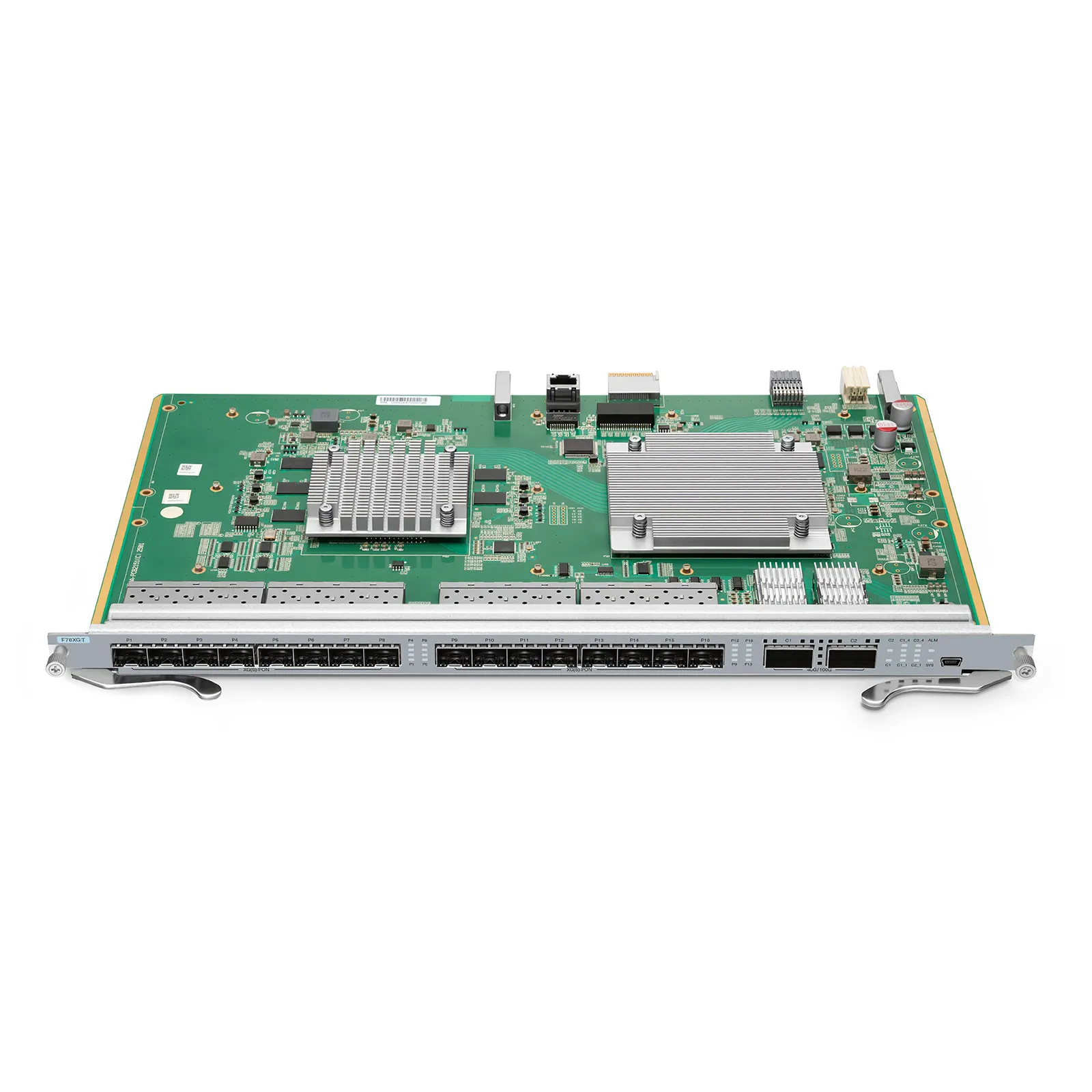 F78XGT, 16-Port XG(S)PON OLT Line Card with 16 x XG(S)PON (GPON