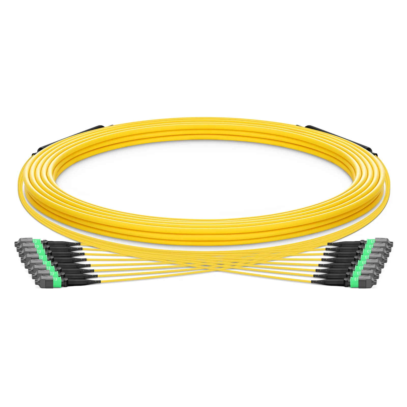 25m (82ft) MTP® Trunk Cable, MTP®-12 APC (Female) to MTP®-12 APC (Female), 96 Fibers, Single Mode (OS2), Plenum (OFNP), 0.35dB Max, Type B, Double Jacket