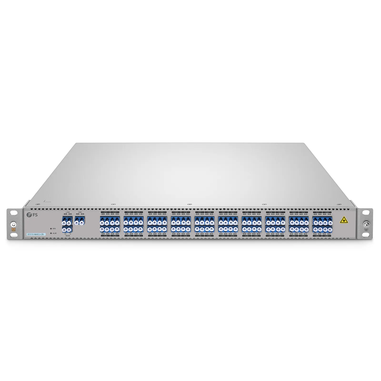 D5110-M40C4-ZR+, 40CH 1U DWDM Open Line System Optimized for Coherent Services, C21-C60, Duplex, with Monitor and OSC Port, 0-120km, Support AmpCon/WebGUI