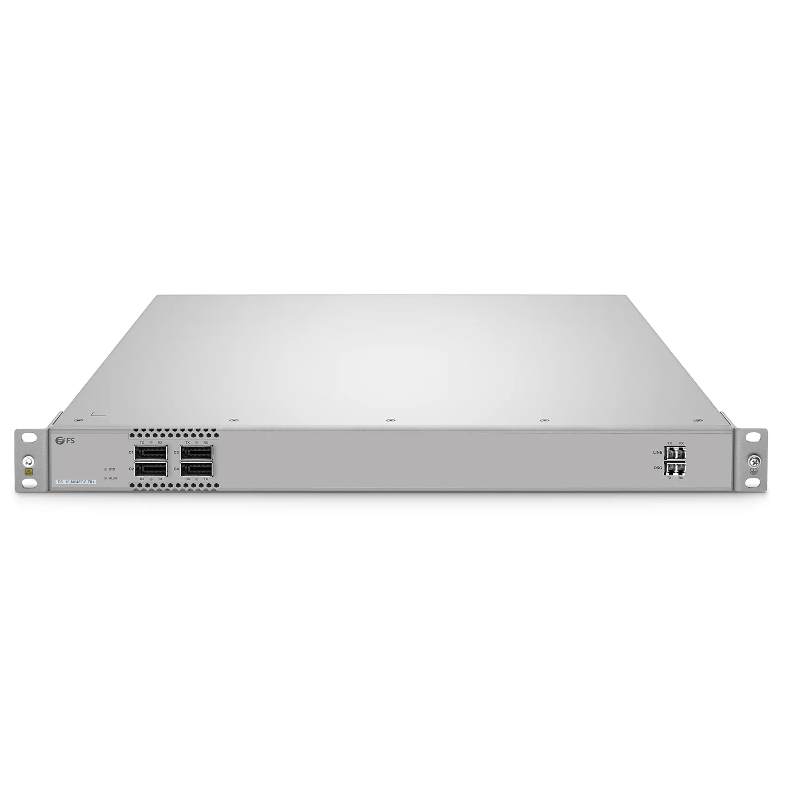D5110-M04EC-E-ZR+, 4CH 100G 1U Active DWDM Multiplexer for Open Line Systems, C21, 4 x 100G QSFP28, Dual Fiber, 0-120km, Support AmpCon/WebGUI