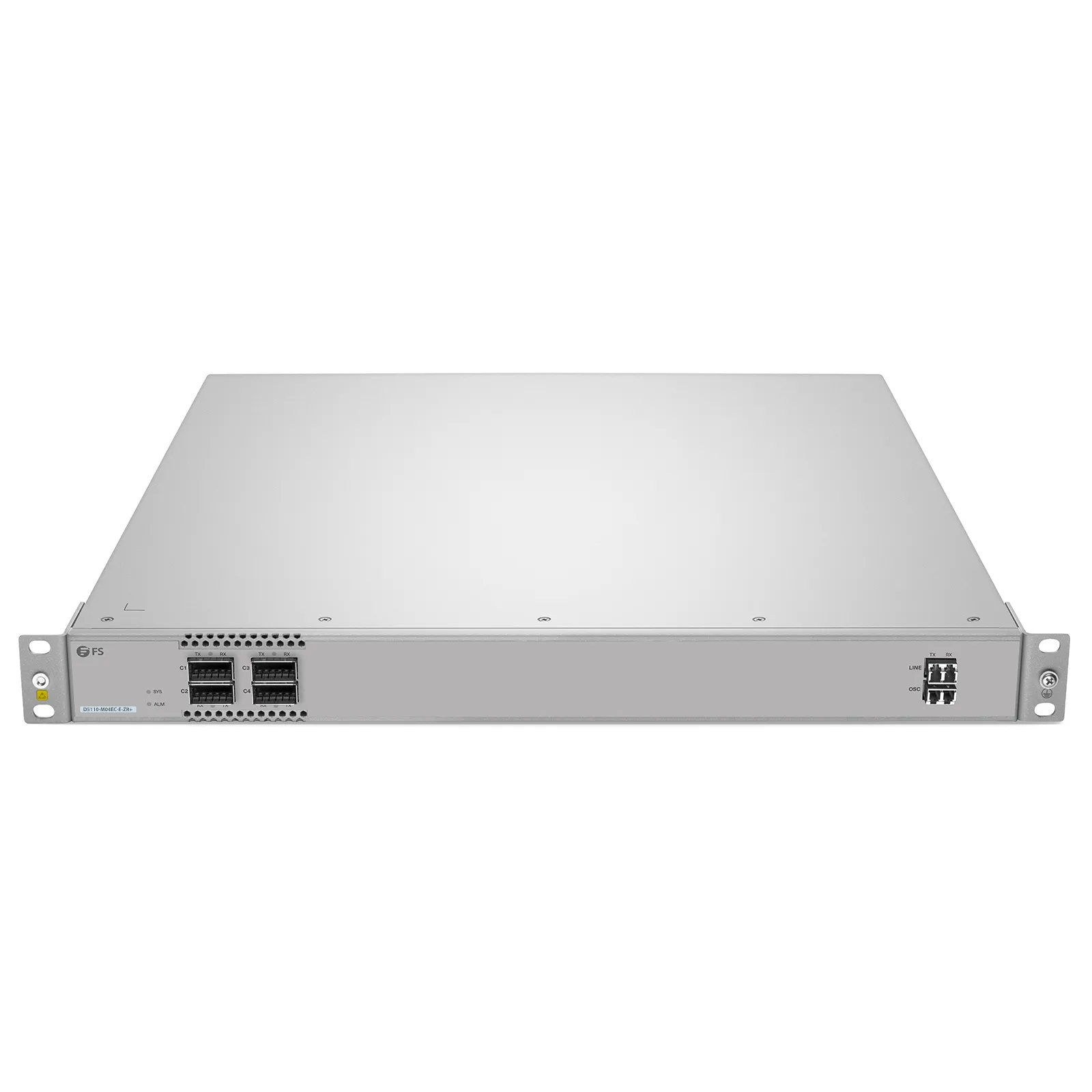 D5110-M04EC-E-ZR+, 4CH 100G 1U Active DWDM Multiplexer for Open Line Systems, C21, 4 x 100G QSFP28, Dual Fiber, 0-120km, Support AmpCon/WebGUI