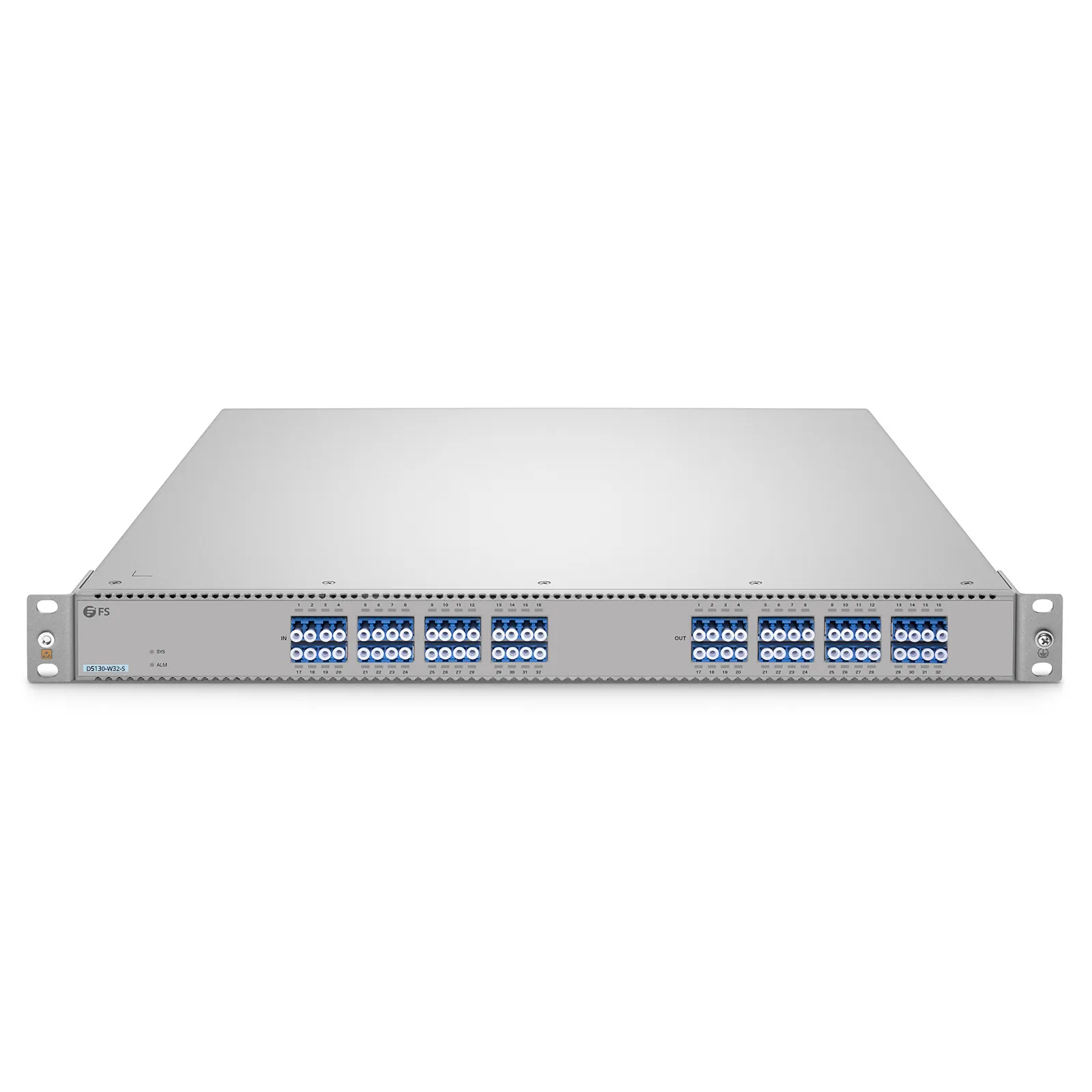 D5130-W32-S Single-mode Low Loss All-Optical Circuit Switch with Built-in OPD, 32 x 32 Ports, Redundant AC PSUs, Support WebGUI Network Management