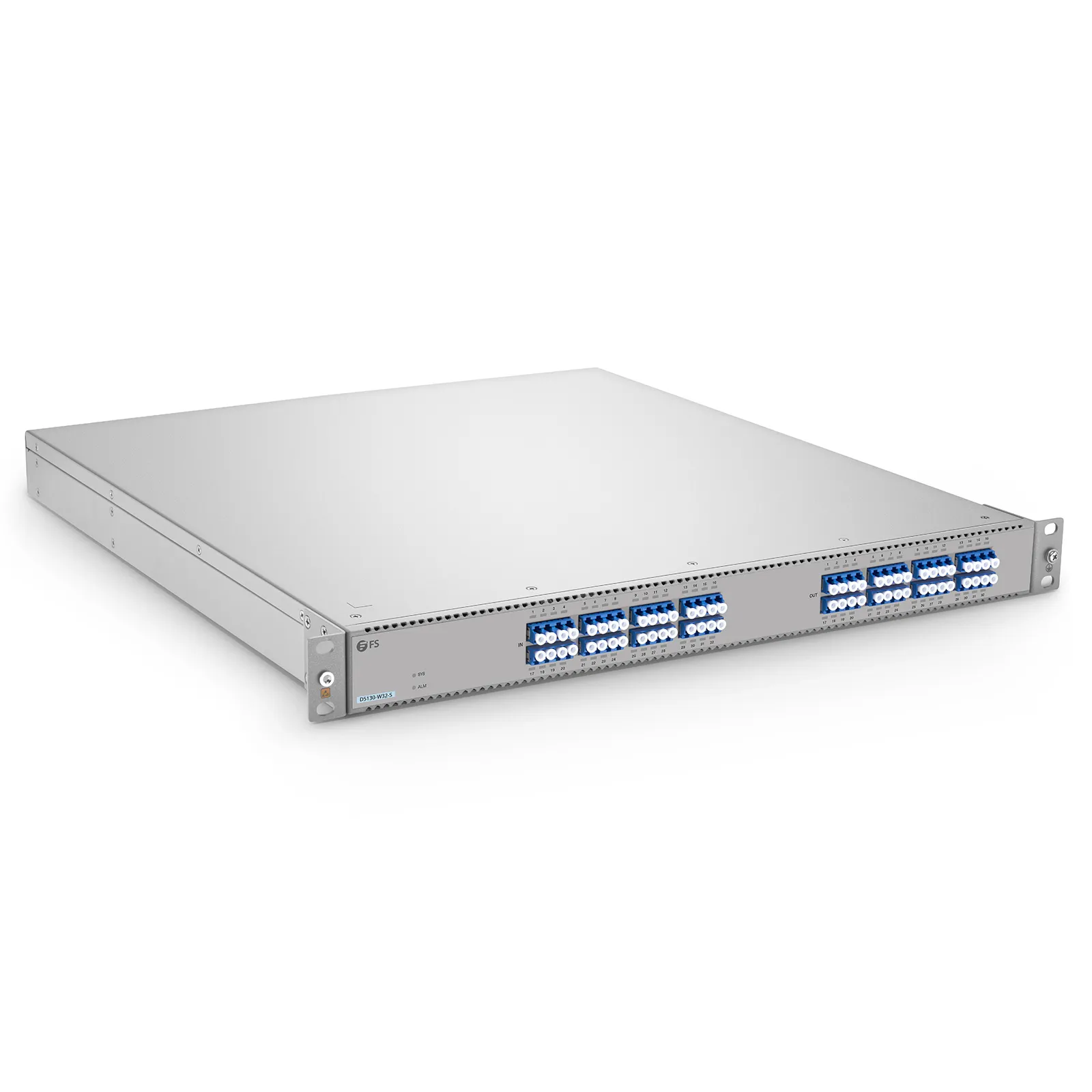 D5130-W32-S Single-mode Low Loss All-Optical Circuit Switch with Built-in OPD, 32 x 32 Ports, Redundant AC PSUs, Support WebGUI Network Management