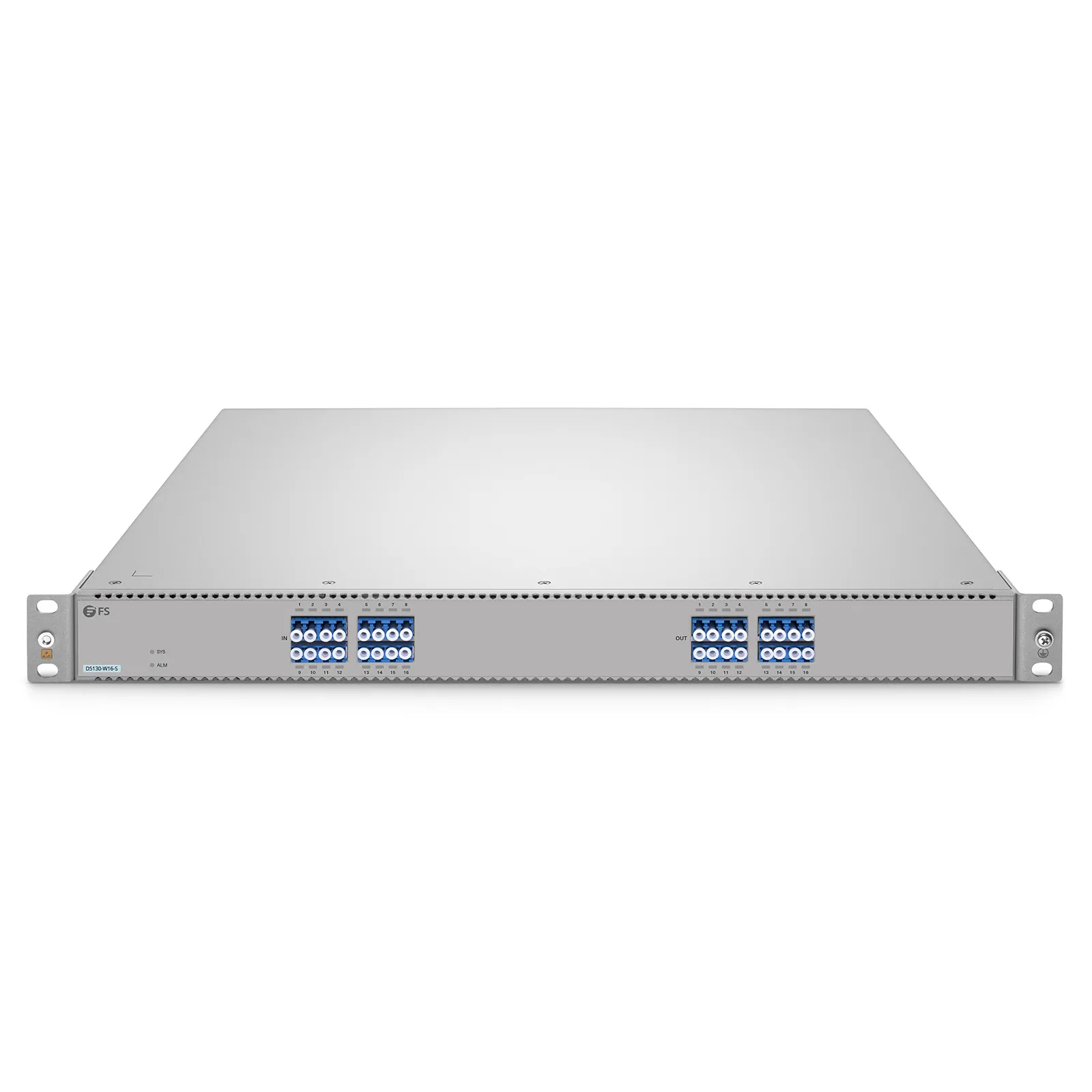 D5130-W16-S Single-mode Low Loss All-Optical Circuit Switch with Built-in OPD, 16 x 16 Ports, Redundant AC PSUs, Support WebGUI Network Management