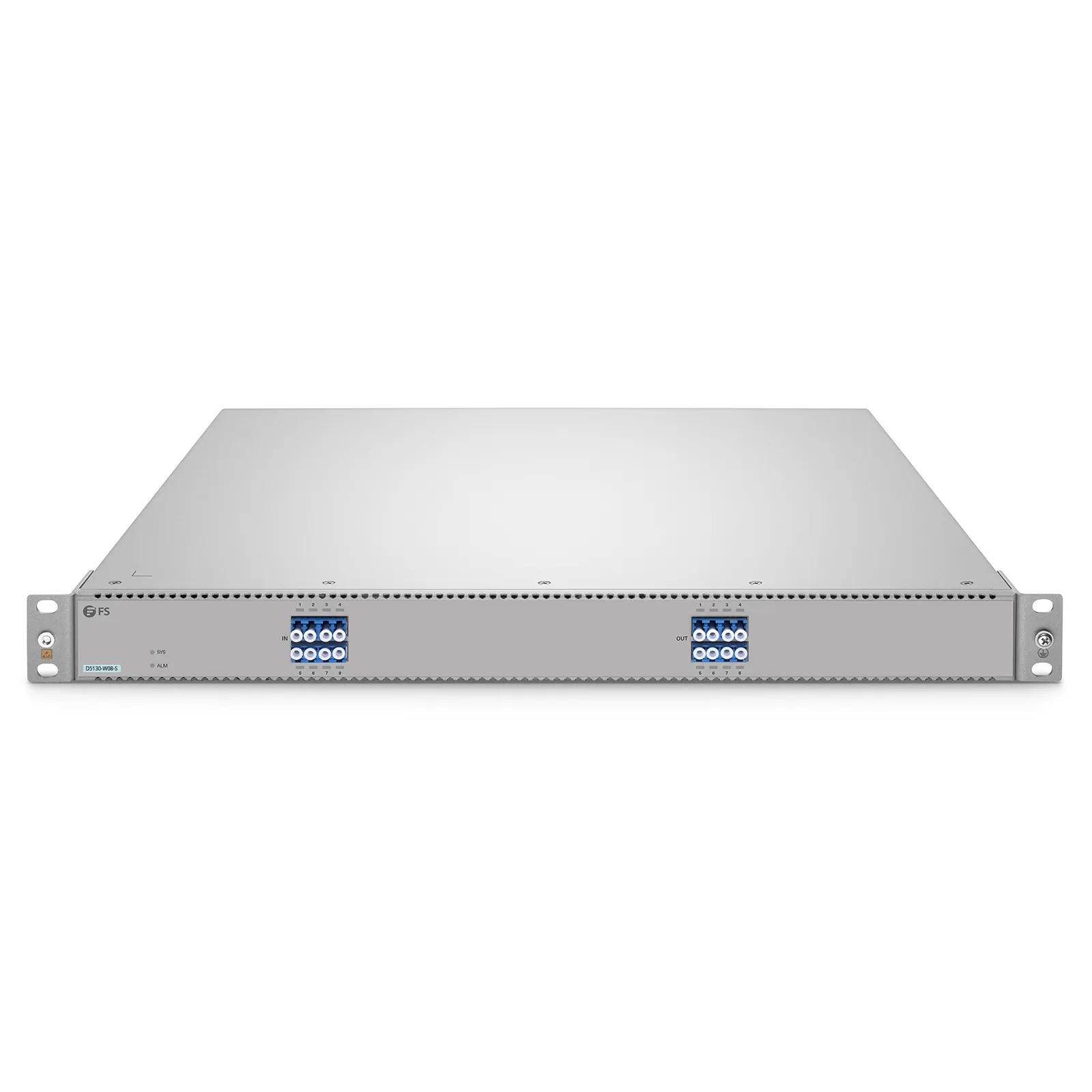 D5130-W08-S Single-mode Low Loss All-Optical Circuit Switch with Built-in OPD, 8 x 8 Ports, Redundant AC PSUs, Support AmpCon/WebGUI Network Management