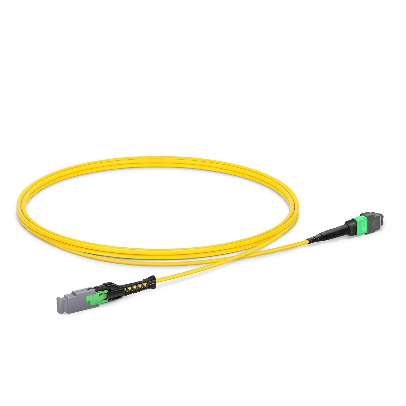 1m (3ft) MMC Jumper, MMC-16 APC (Female) to MTP&reg;-16 APC (Female), 16 Fibers, Single Mode (OS2), Plenum (OFNP), 0.35dB Max, Jumper Polarity, Yellow