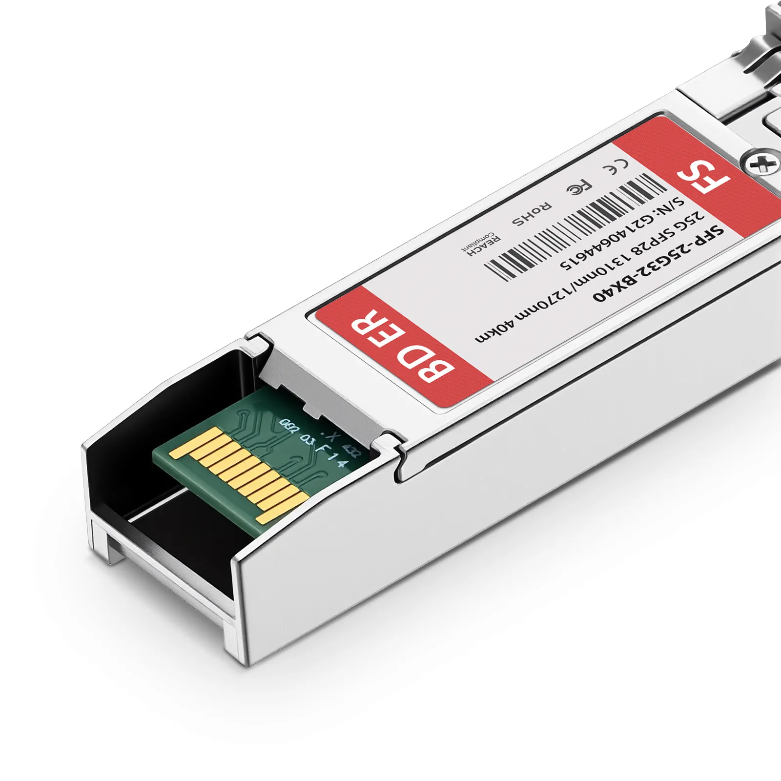 Customized 25GBASE-D SFP28 BiDi 1310nm-TX/1270nm-RX 40km Simplex LC/UPC SMF Transceiver Module