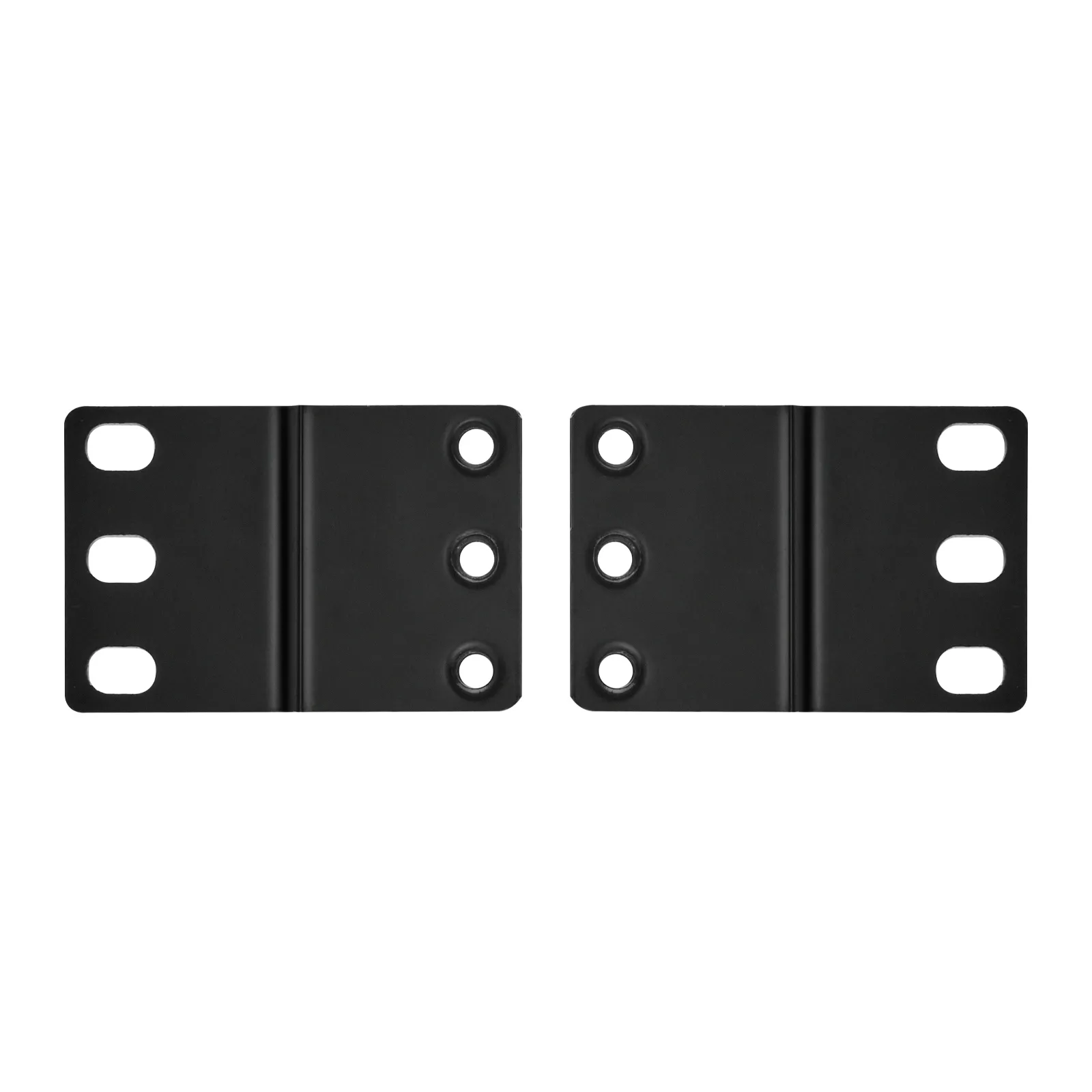 23" to 19" Rack Extender Bracket for Mounting 19" Equipment into 23" Racks/Cabinets, 1U, Black (2pcs/Pack)