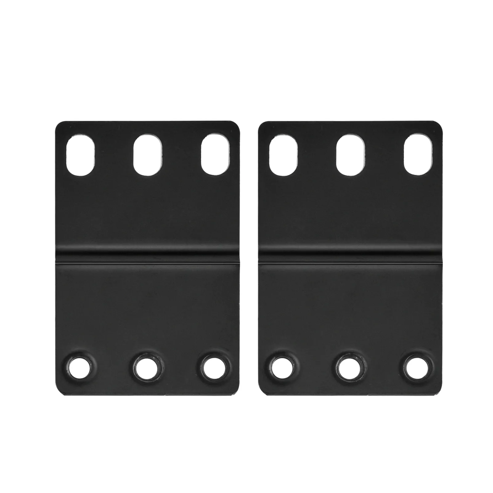 23" to 19" Rack Extender Bracket for Mounting 19" Equipment into 23" Racks/Cabinets, 1U, Black (2pcs/Pack)