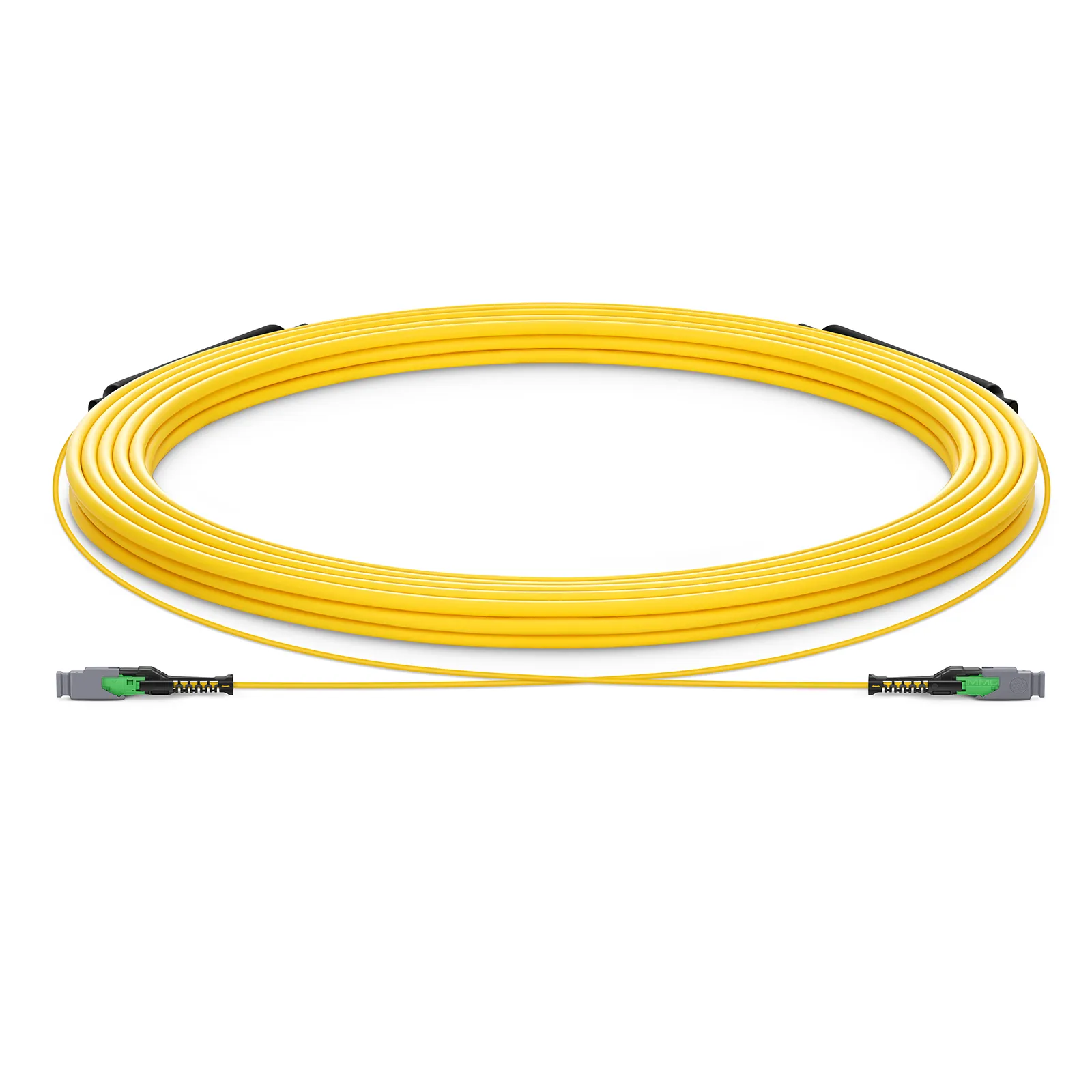 Customized MMC-16 Trunk Cable, 16-384 Fibers, Single Mode (OS2), 0.35dB Max, Double Jacket, Yellow