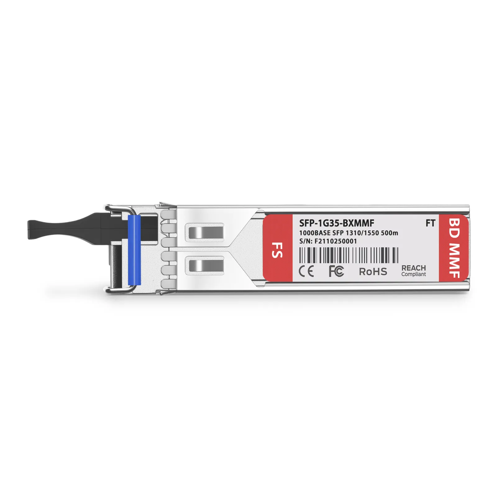 Fortinet Compatible 1000BASE-BX-U SFP BiDi 1310nm-TX/1550nm-RX 500m DOM ...
