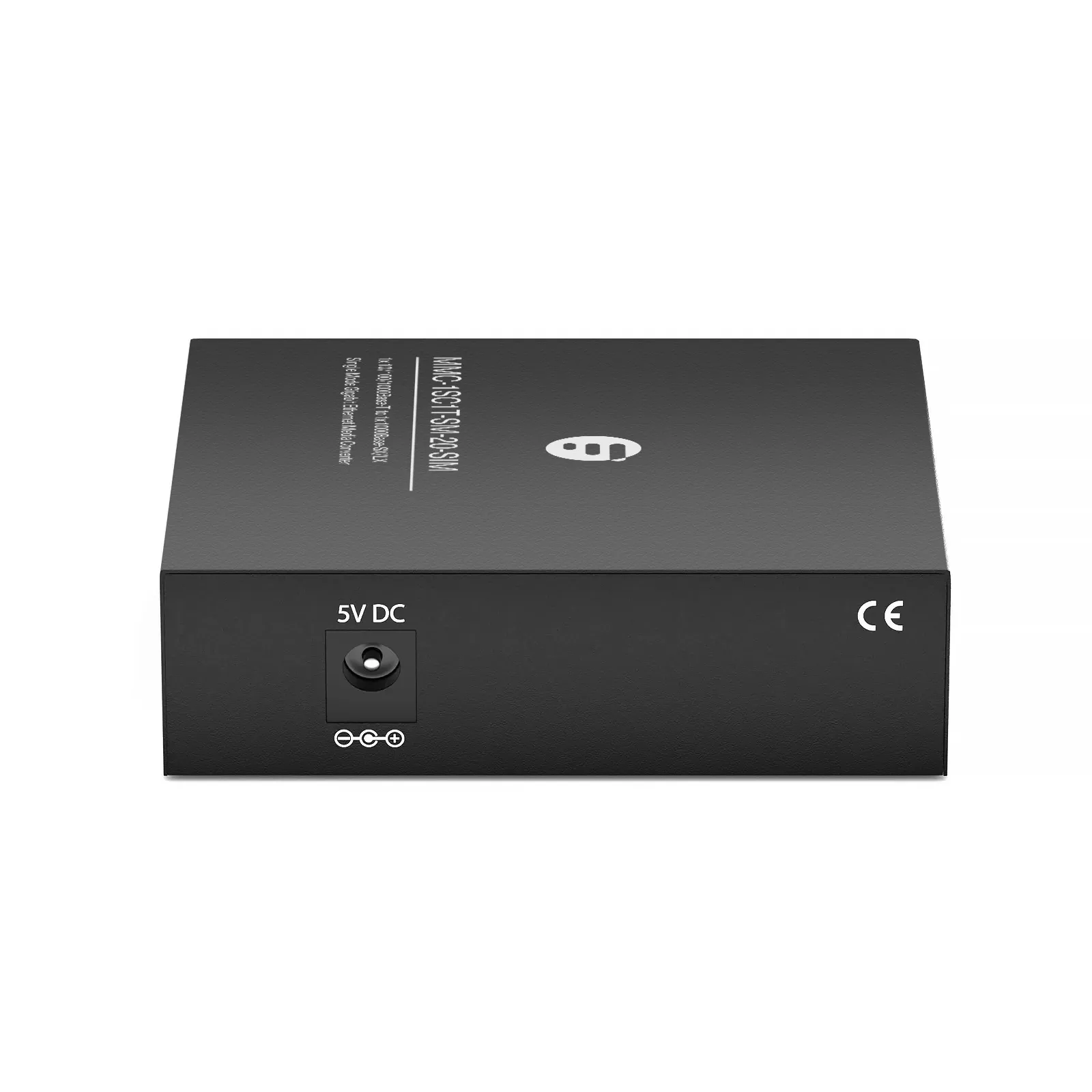 1x 10/100/1000Base-T RJ45 to 1x 1000Base-SX/LX Single Mode Duplex SC 1310nm 20km Gigabit Ethernet Media Converter, Slide-in Module, American Plug Standard