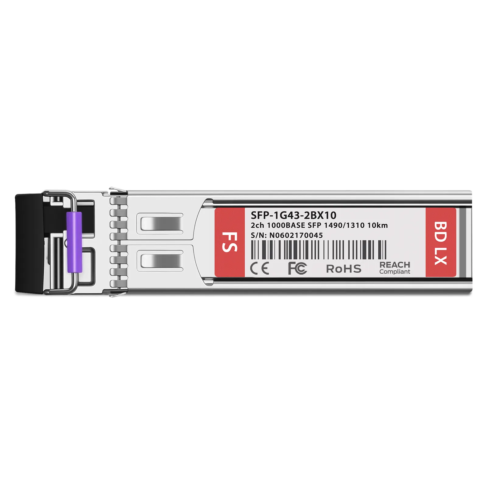 Customized 2-Channel 1000BASE-BX-D CSFP BiDi 1490nm-TX/1310nm-RX 10km Duplex LC SMF Transceiver Module