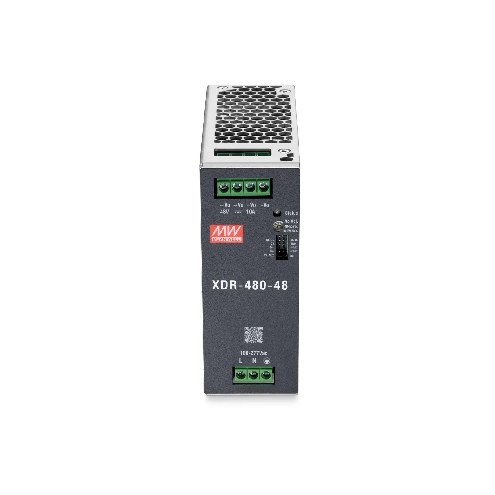480W 48VDC Ultra Slim DIN Rail High-End Industrial Power Supply with PFC Function
