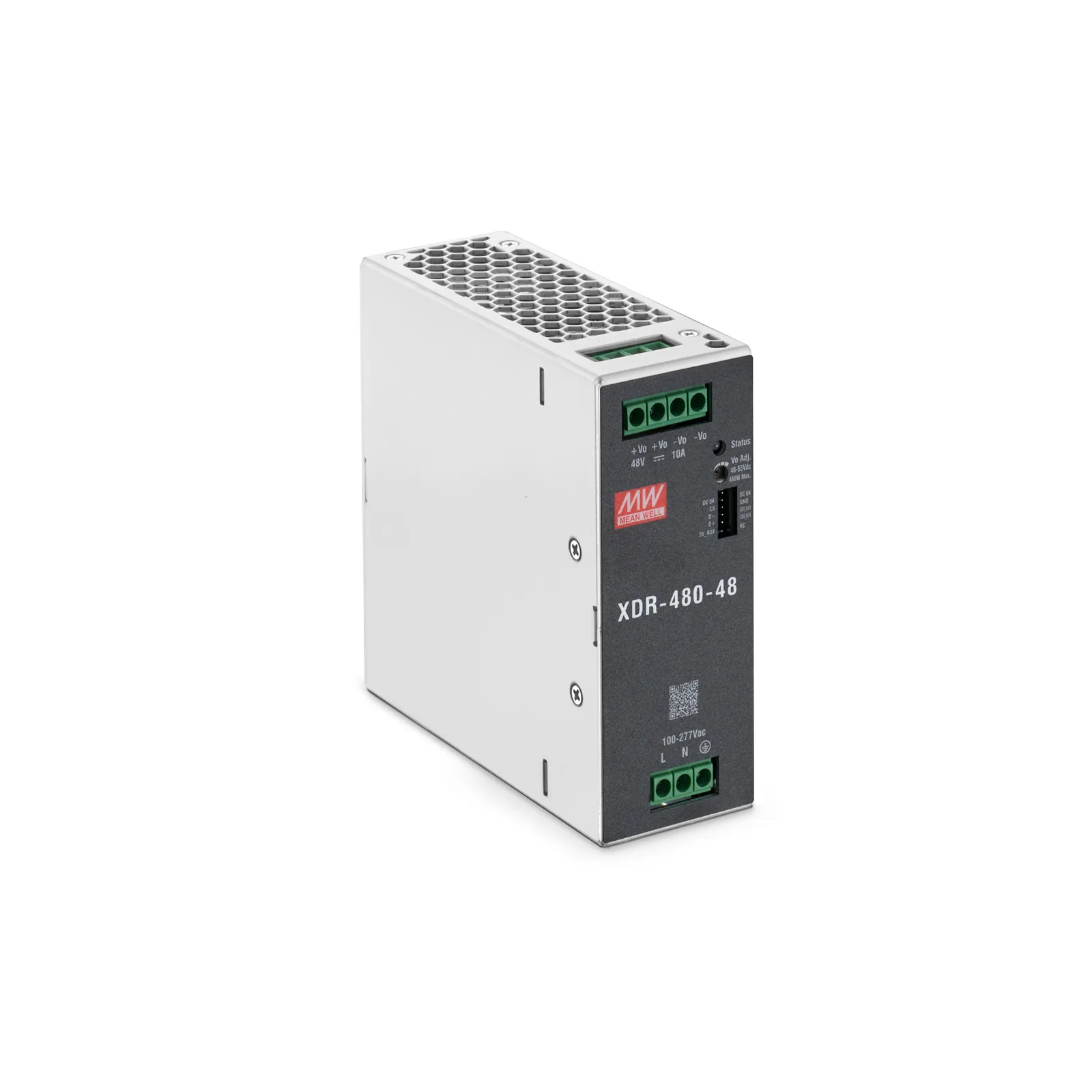 480W 48VDC Ultra Slim DIN Rail High-End Industrial Power Supply with PFC Function