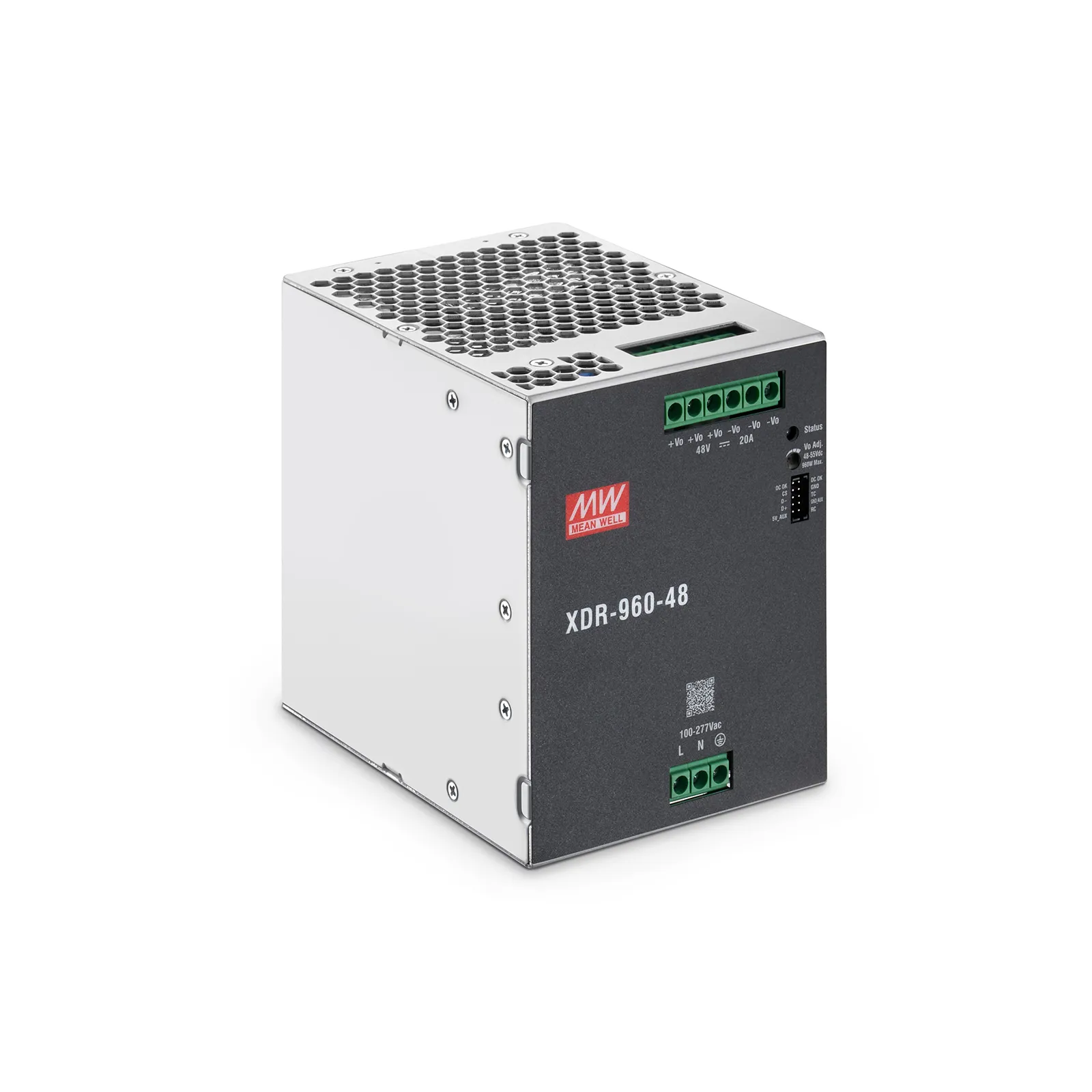 960W 48VDC Ultra Slim DIN Rail High-End Industrial Power Supply with PFC Function