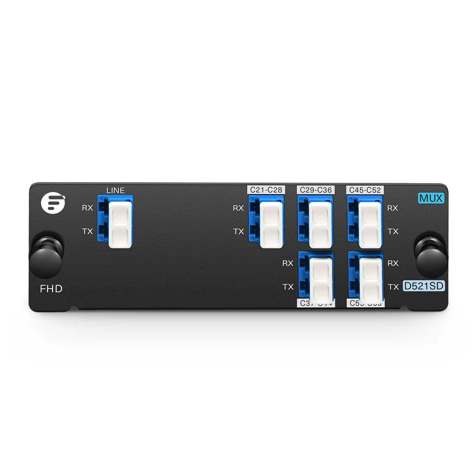 1 x 5 Band DWDM Mux Demux, 100GHz C21-C60, 2.2dB Typical IL, LC