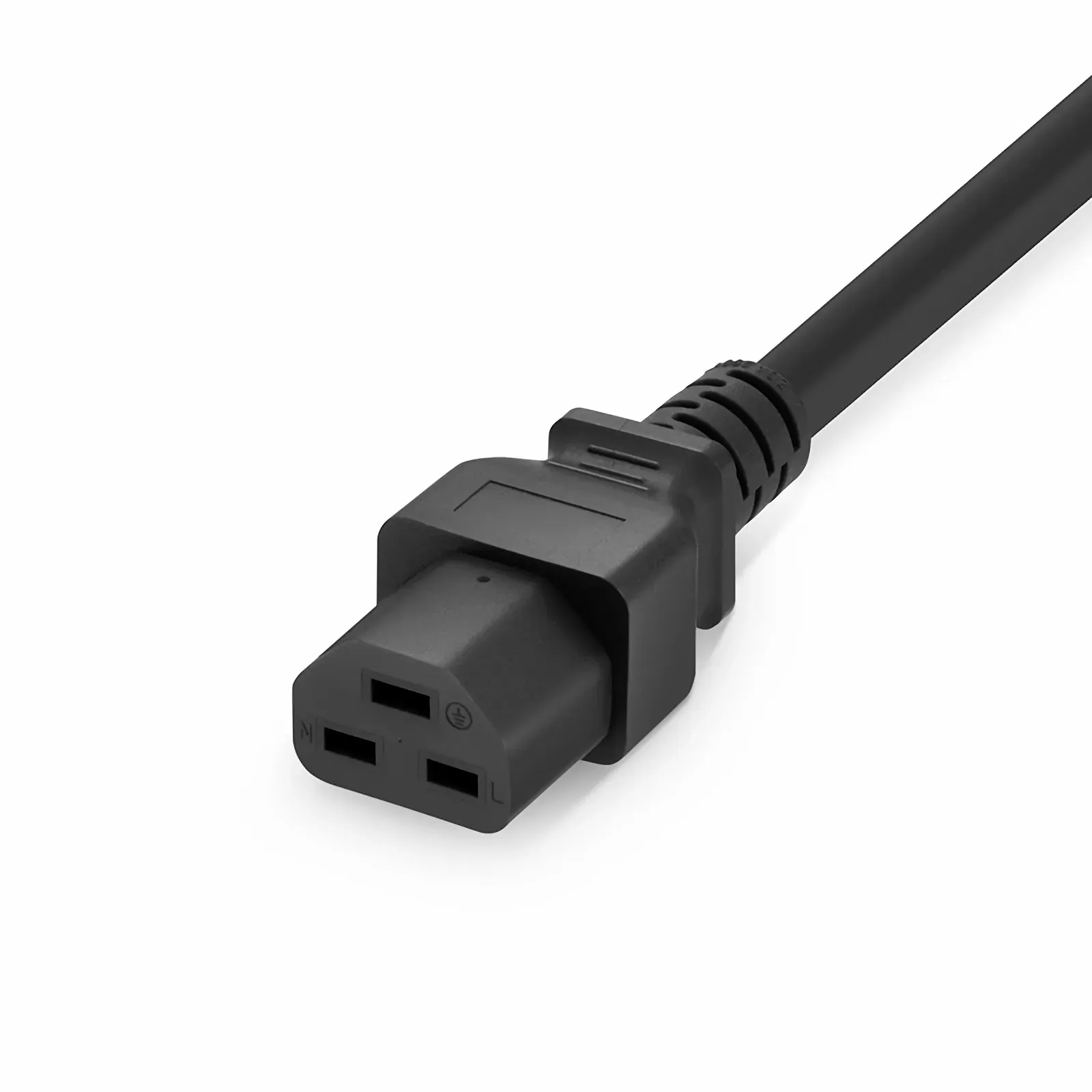 2ft (0.6m) IEC60320 C14 to IEC60320 C21 Heavy-Duty 14AWG 250V/15A Power Cord, Black
