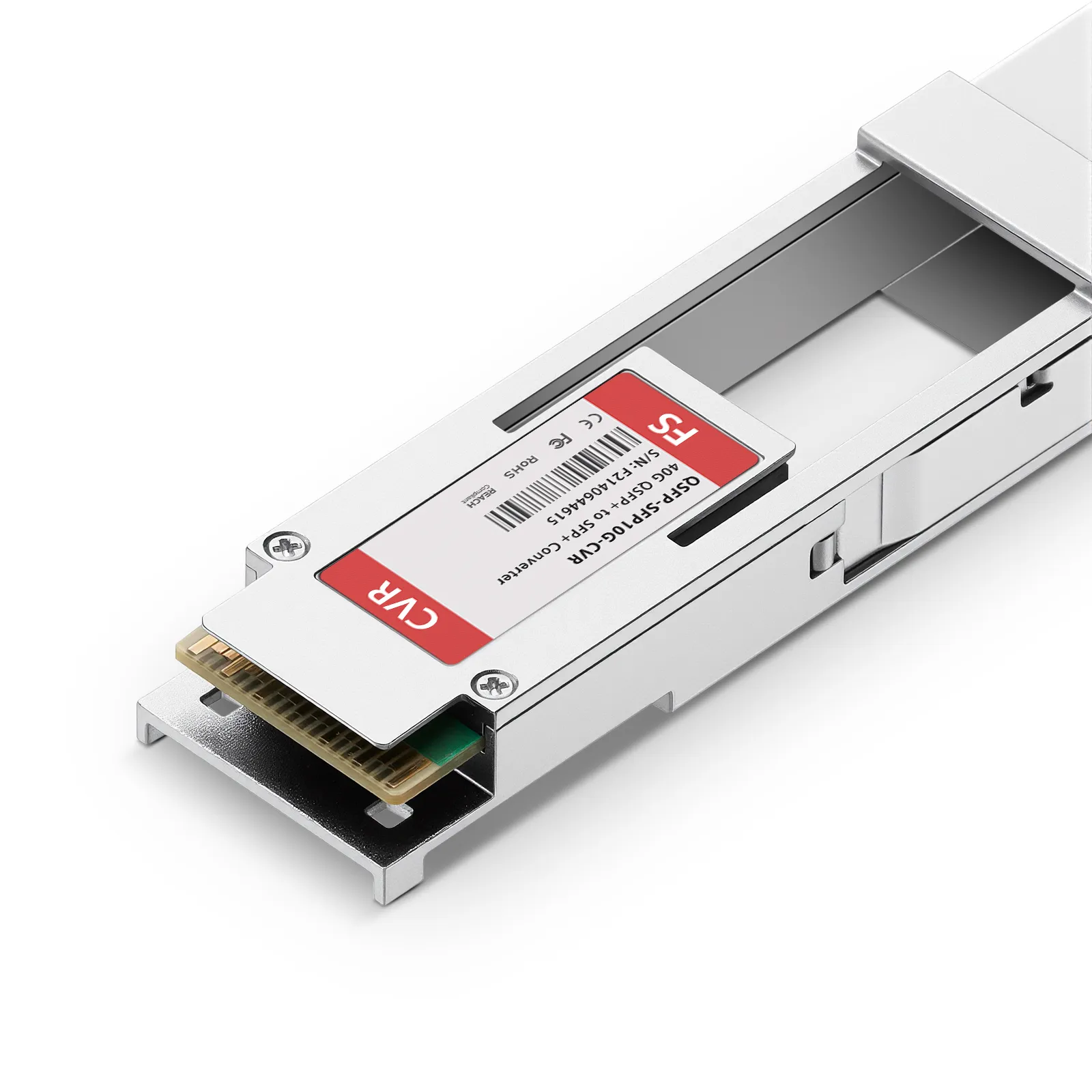 40G QSFP+対応 10G SFP+アダプターコンバーターモジュール（DDMI搭載