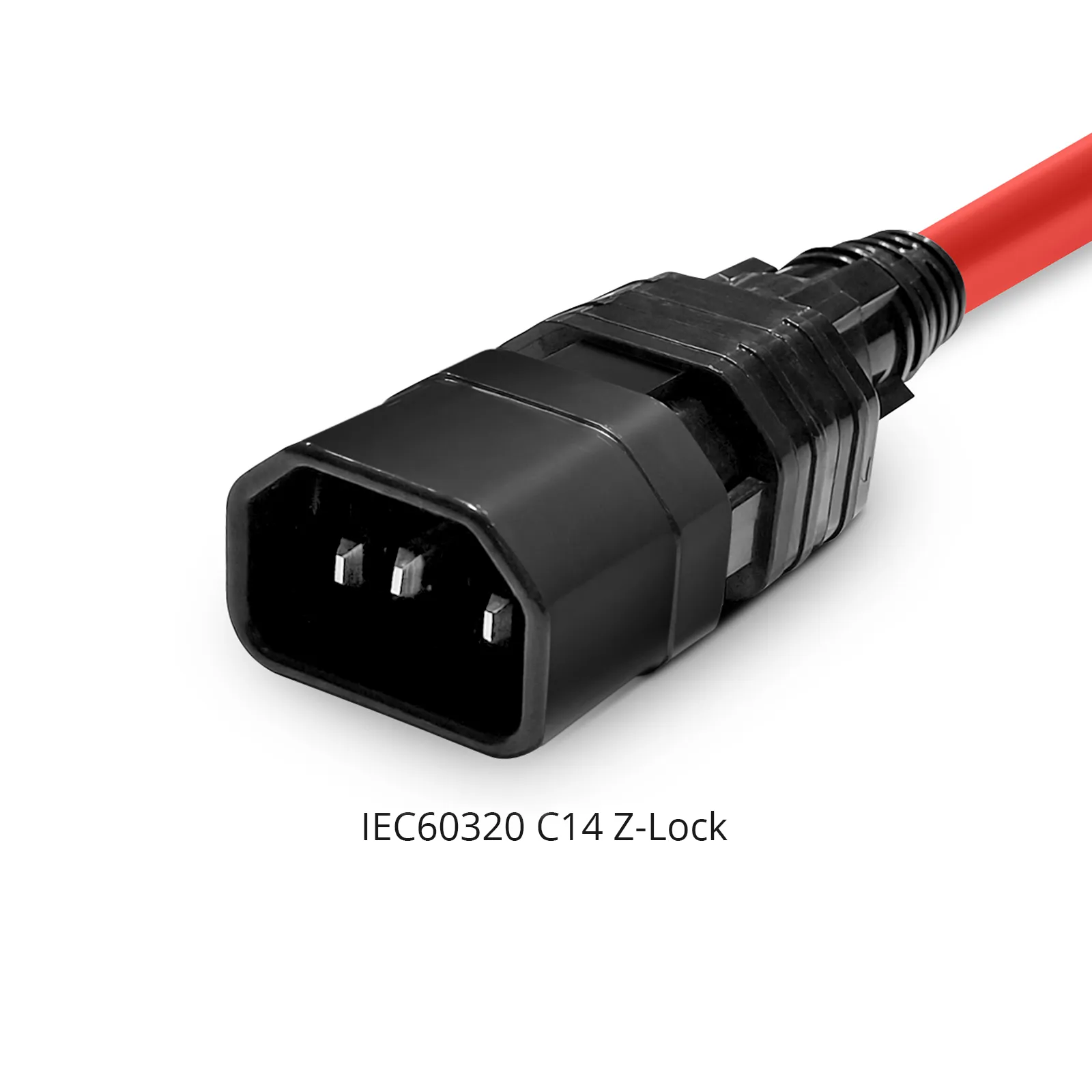 3.3ft (1m) Z-LOCK⁺ Dual Locking IEC60320 C14 to IEC60320 C13 14AWG