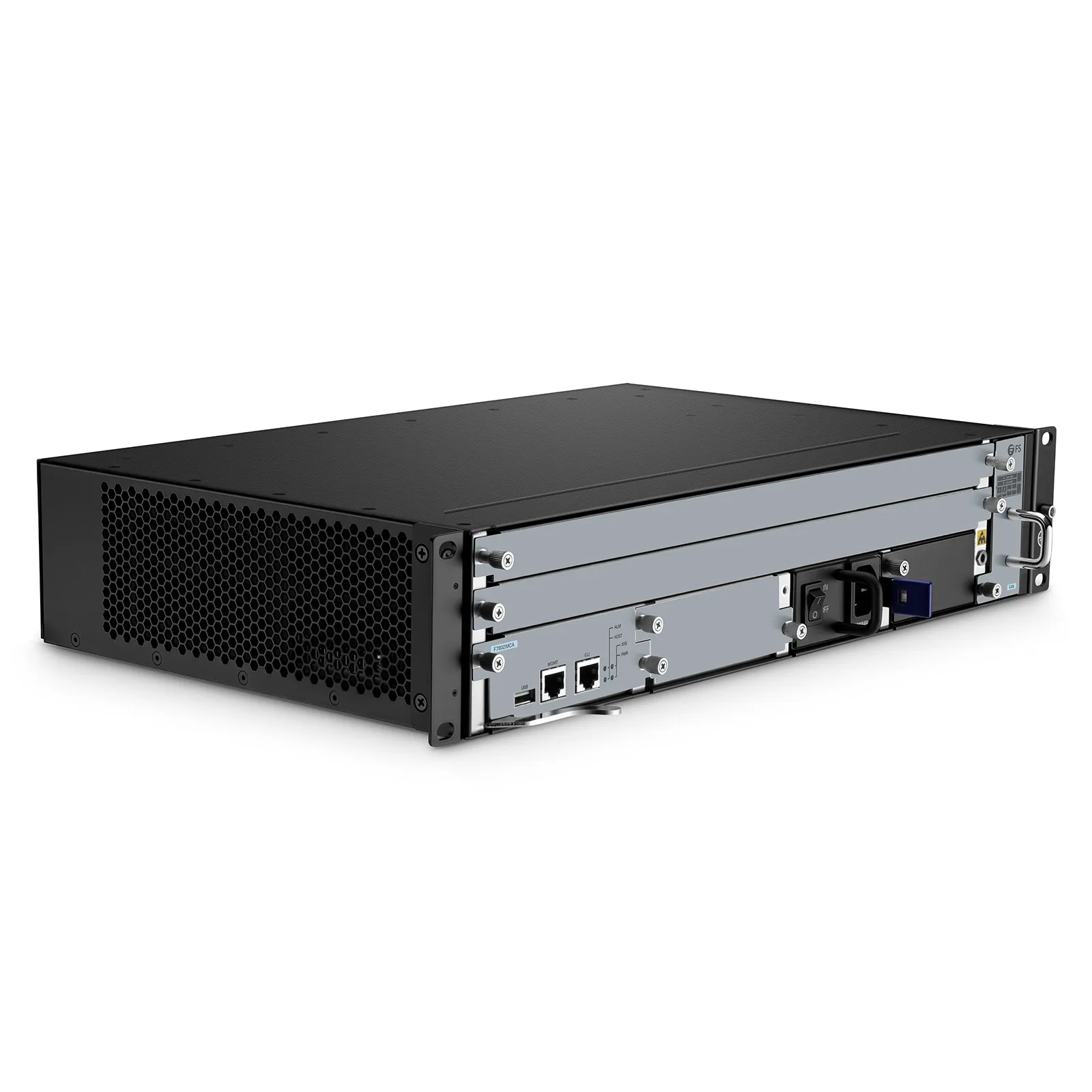 OLT7810-02, 2-Slot GPON/XG(S)-PON/Combo OLT, 2 Power Slots, 2 Control Slots, 2 Line Card Slots, Standard Fan, Broadcom Chip (1x AC PSU & 1x MCU Included)