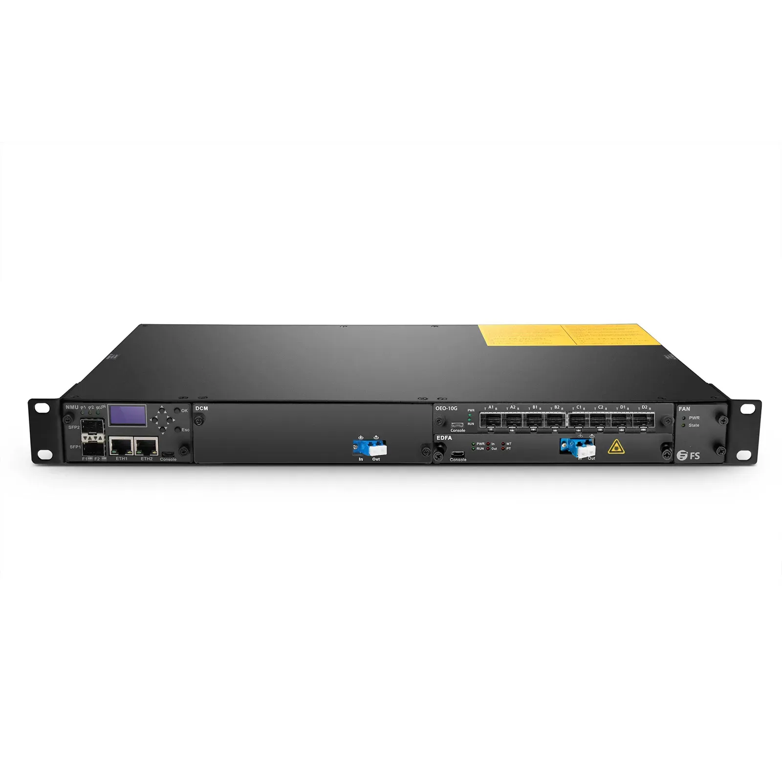 FMT04-CH1U, 4 Slots 1U Managed Chassis Unloaded Platform