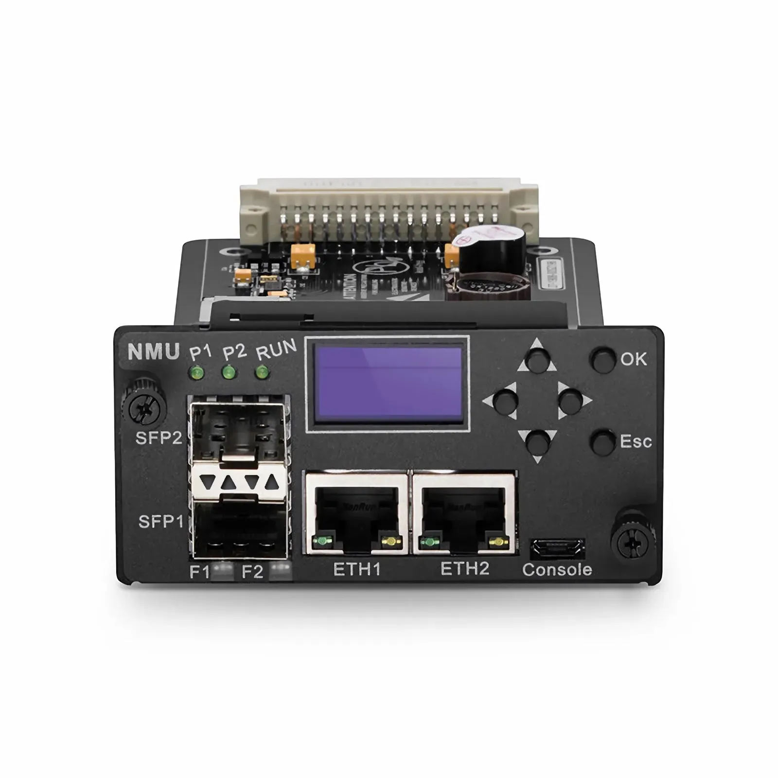 FMT-MNG-S, Network Management Unit for FMT 1U, 2U and 4U Managed Chassis, , 2 x 100Base-X SFP Ports, 2 x 10/100Base-T RJ45 Ports