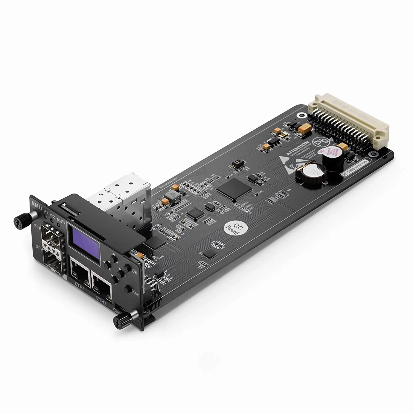 FMT-MNG-S, Network Management Unit for FMT 1U, 2U and 4U Managed Chassis, , 2 x 100Base-X SFP Ports, 2 x 10/100Base-T RJ45 Ports