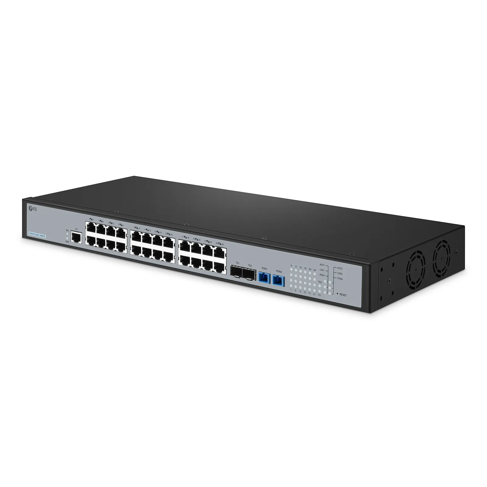 ONU2130C-24G2S, XGS-PON MDU ONU, with 2x PON, SC/UPC, 24x GE & 2x 10G SFP+ Ports
