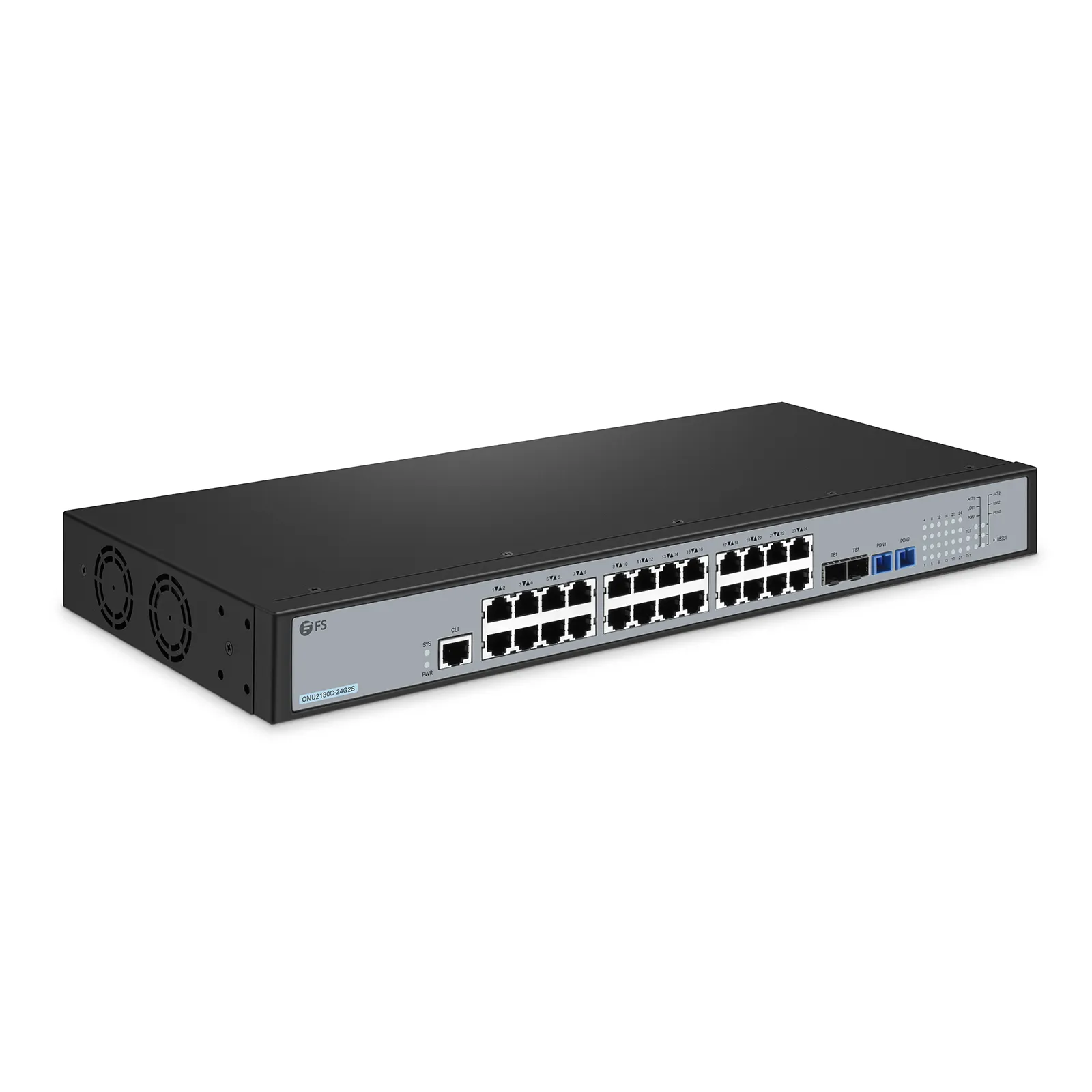ONU2130C-24G2S, XGS-PON MDU ONU, with 2x PON, SC/UPC, 24x GE & 2x 10G SFP+ Ports