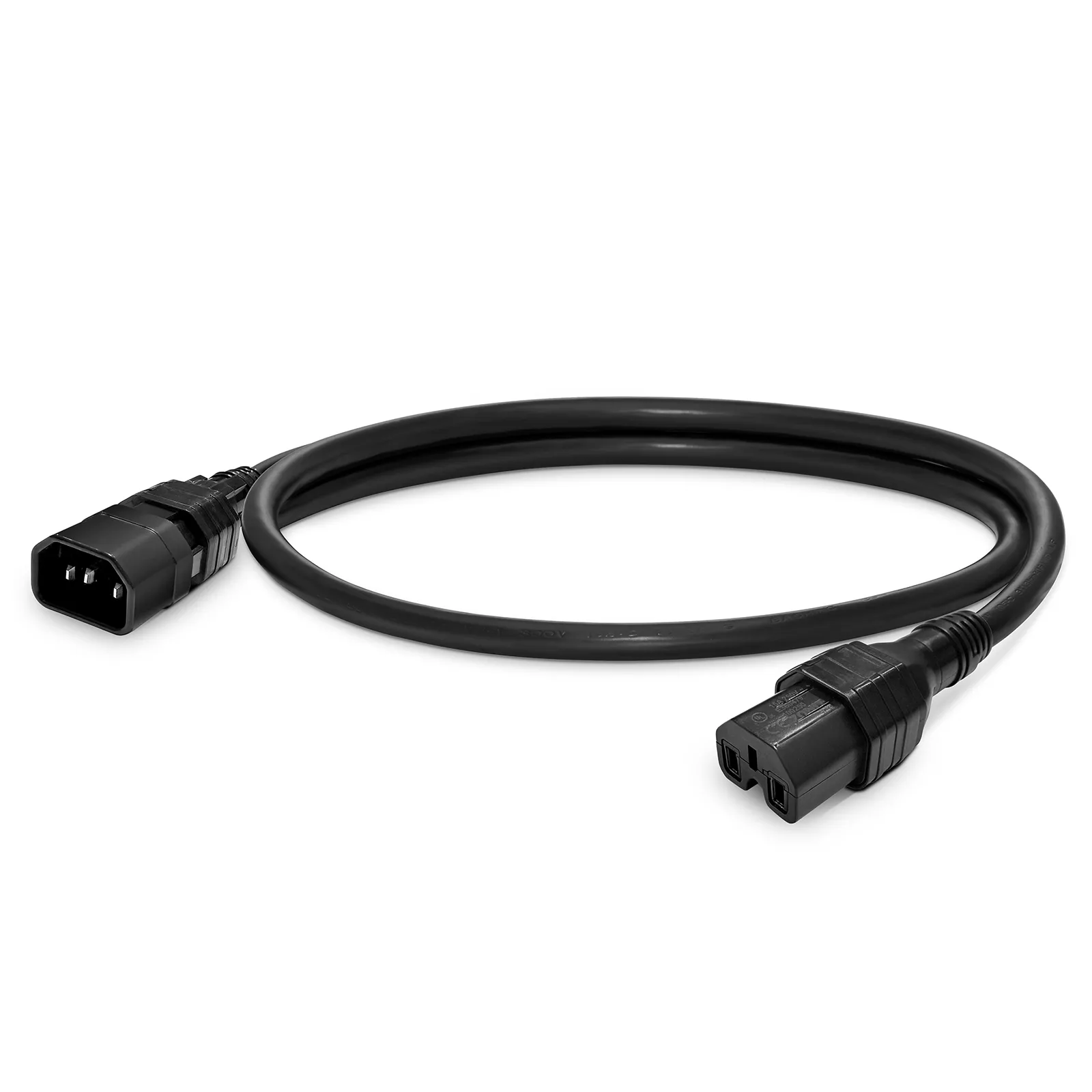 ケーブル 2ft (0.6m) Z-LOCK⁺ Dual Locking IEC60320 C14 to IEC60320 C15 14AWG