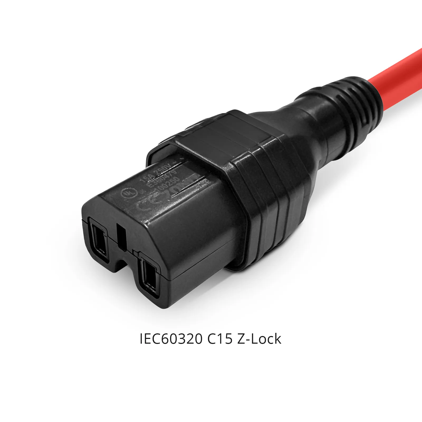 6.6ft (2m) Z-LOCK⁺ Dual Locking IEC60320 C14 to IEC60320 C15 14AWG
