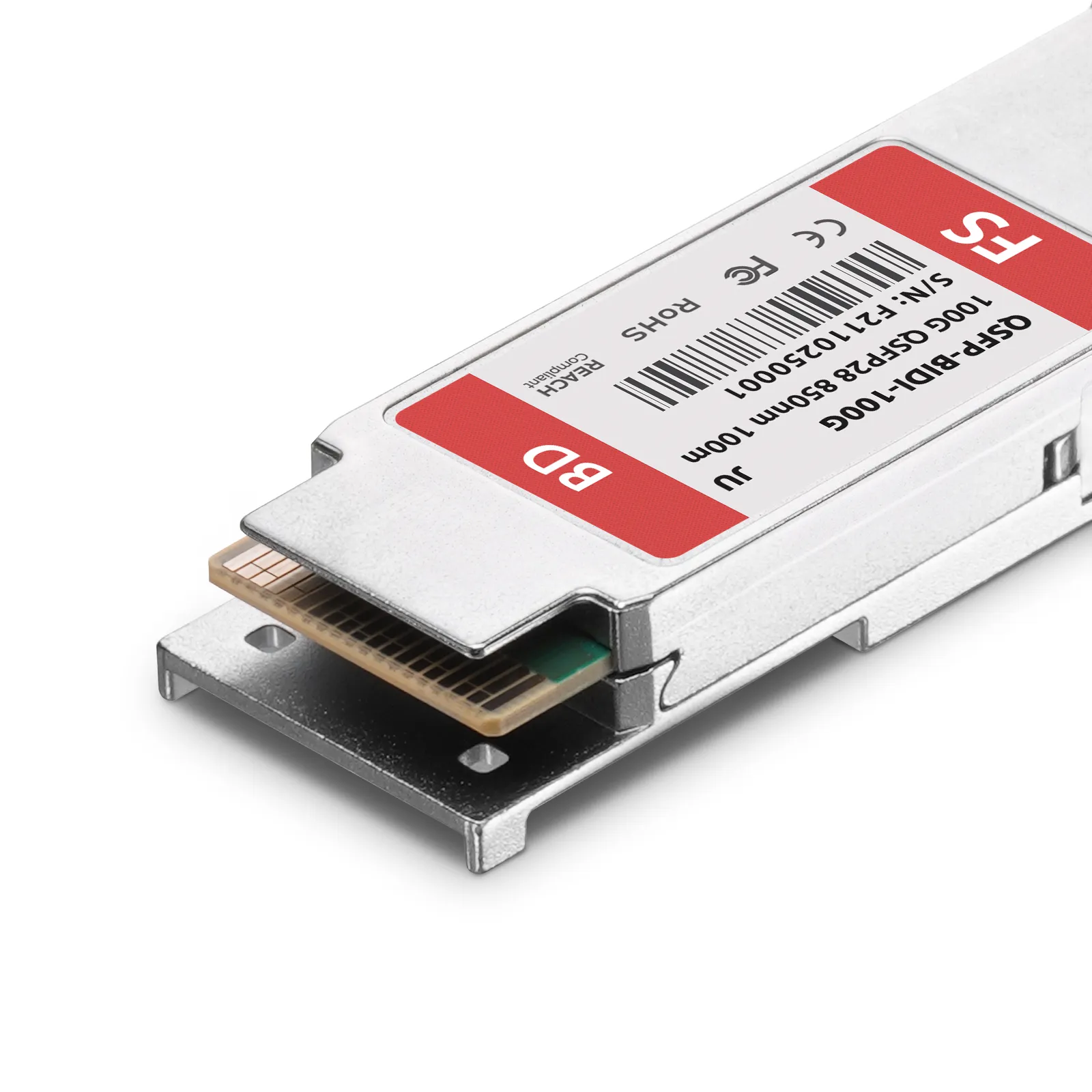 ルーター・ネットワーク機器 FXC QSFP-100G-SR4 QSFP28 100m 850nm Juniper Compatible 100GBASE-SR BiDi QSFP28 850nm 100m DOM LC MMF