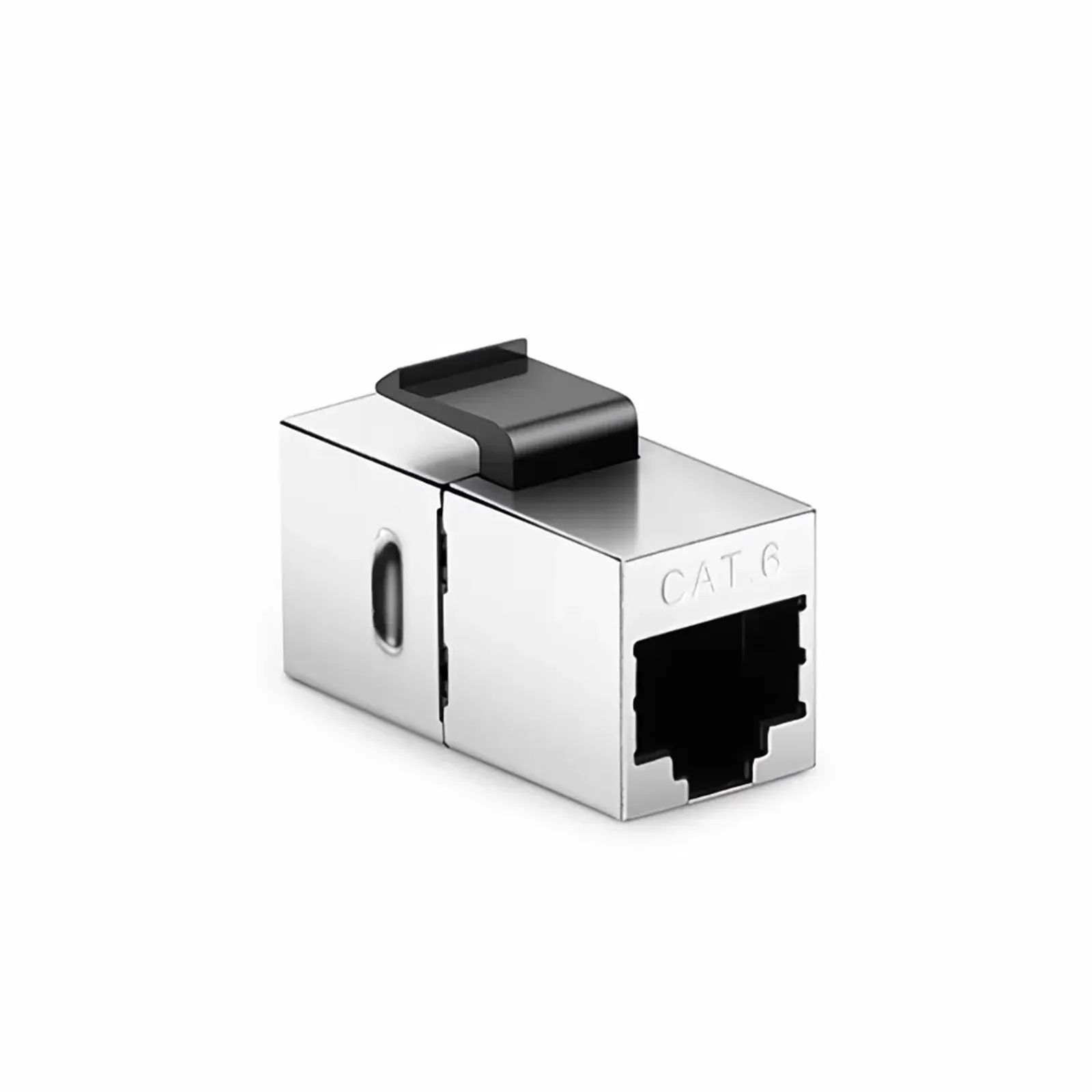 Cat6 キーストーンRJ45カプラー(シールド付き、シルバー) - FS JAPAN