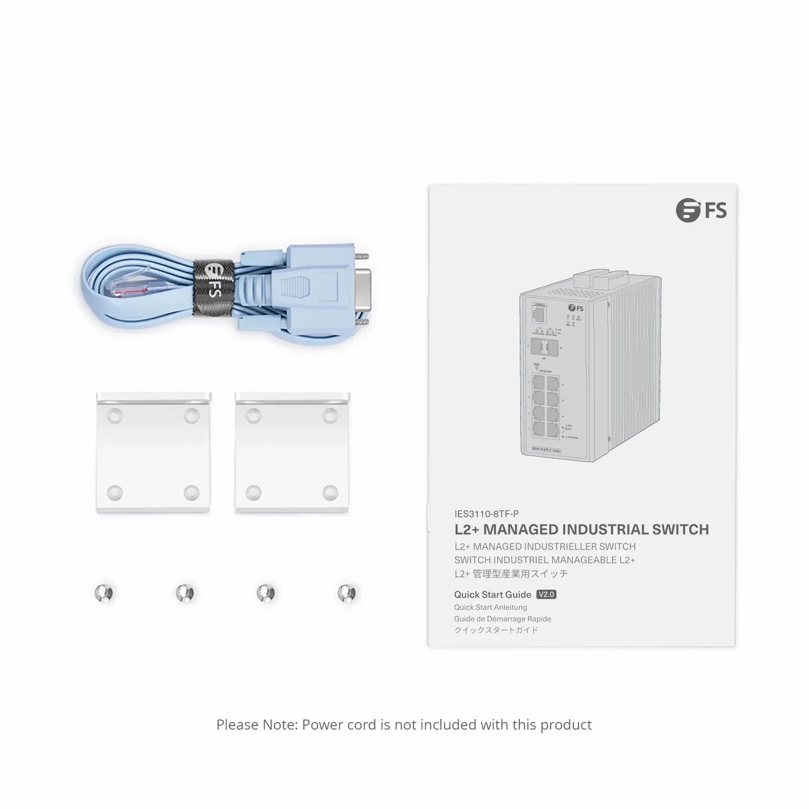 3つカートリッジ付き　オンラインサポート付き 産業用 IES3110-8TF-P 8ポート ギガビットイーサネット L2+マネージド