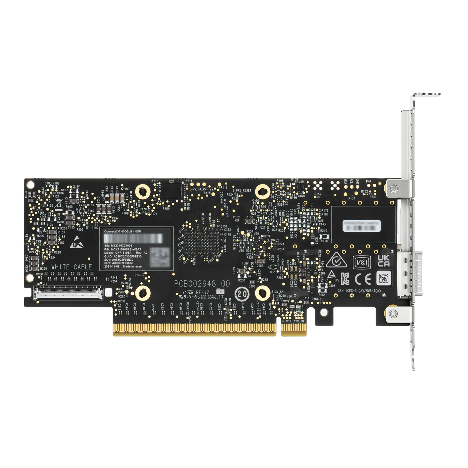 NVIDIA Mellanox MCX715105AS-WEAT ConnectX®-7 InfiniBand/VPI