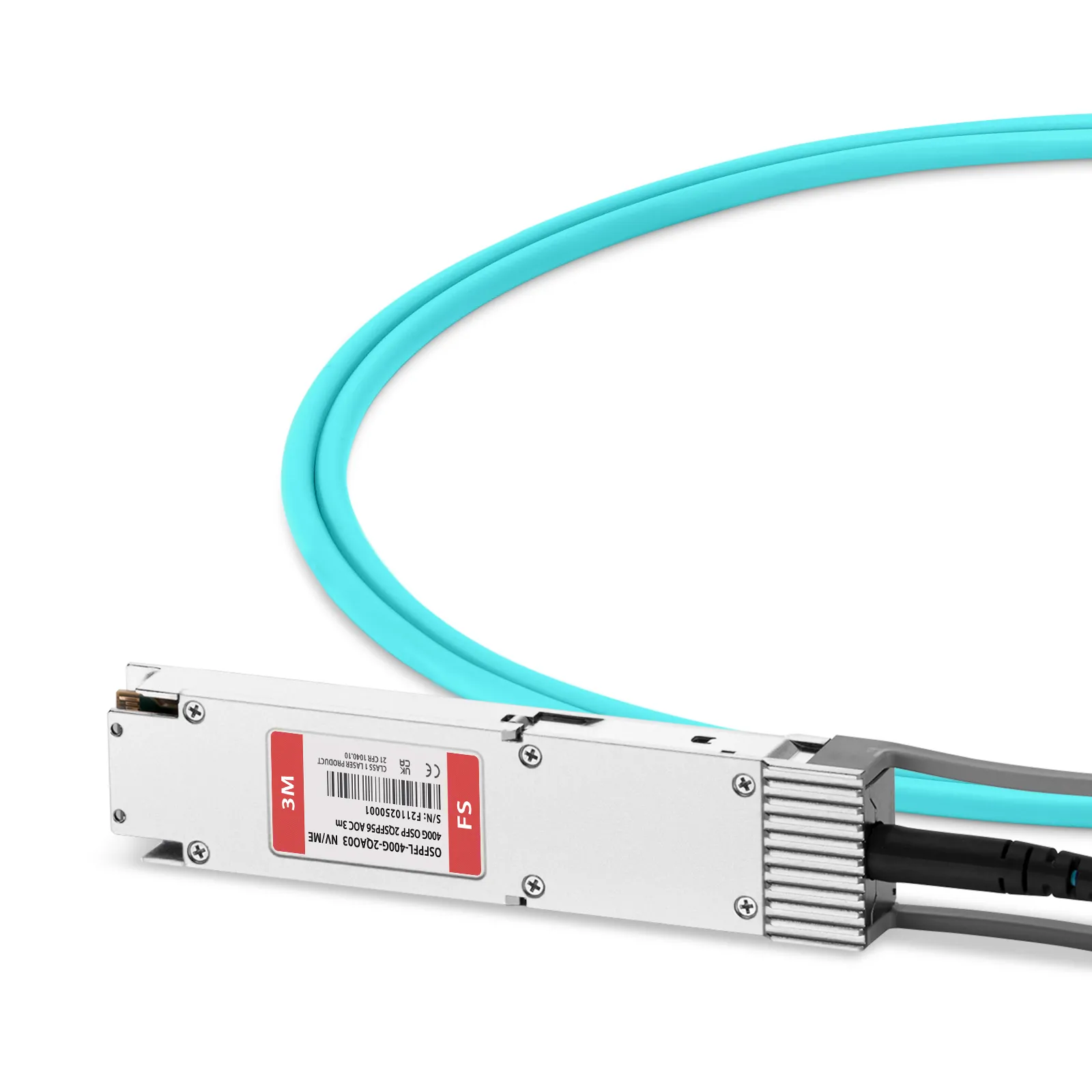 NVIDIA/Mellanox MFA7U10-H003-FLT対応、3m(10ft) 400G OSFP 8×50G