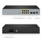 S3150-8T2FP, 8-Port Gigabit Ethernet L2+ PoE+ Switch, 8 x PoE+ Ports@130W, with 2 x 1Gb SFP, Fanless