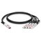 2m (7ft) Juniper Networks QFX-QSFP-DACBO-2M Compatible 40G QSFP+ to 4 x 10G SFP+ Passive Direct Attach Copper Breakout Cable This picture is about j.