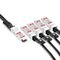 2m (7ft) Juniper Networks QFX-QSFP-DACBO-2M Compatible 40G QSFP+ to 4 x 10G SFP+ Passive Direct Attach Copper Breakout Cable This picture is about j.